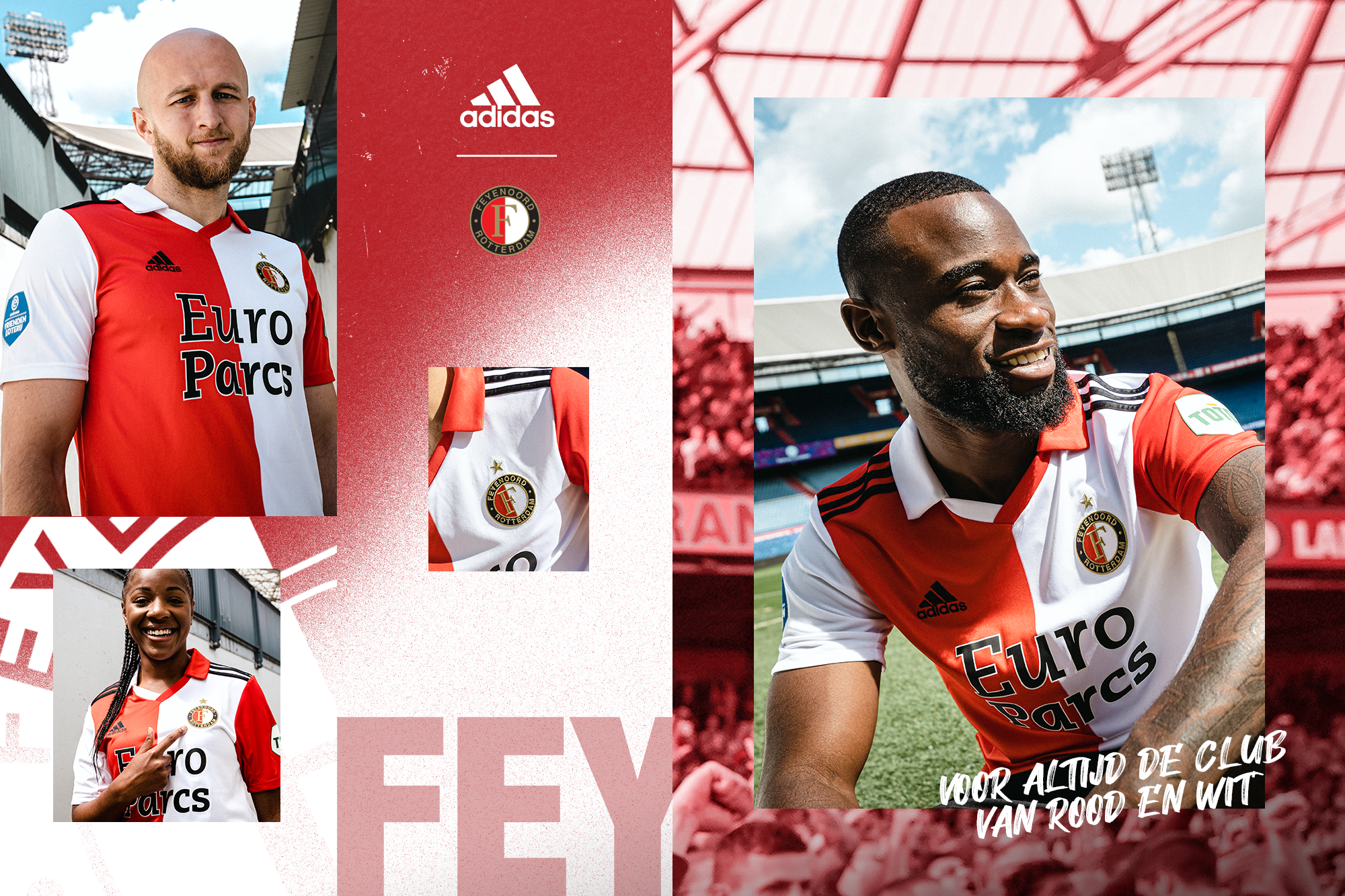 Feyenoord en Adidas introduceren klassiek nieuw thuistenue