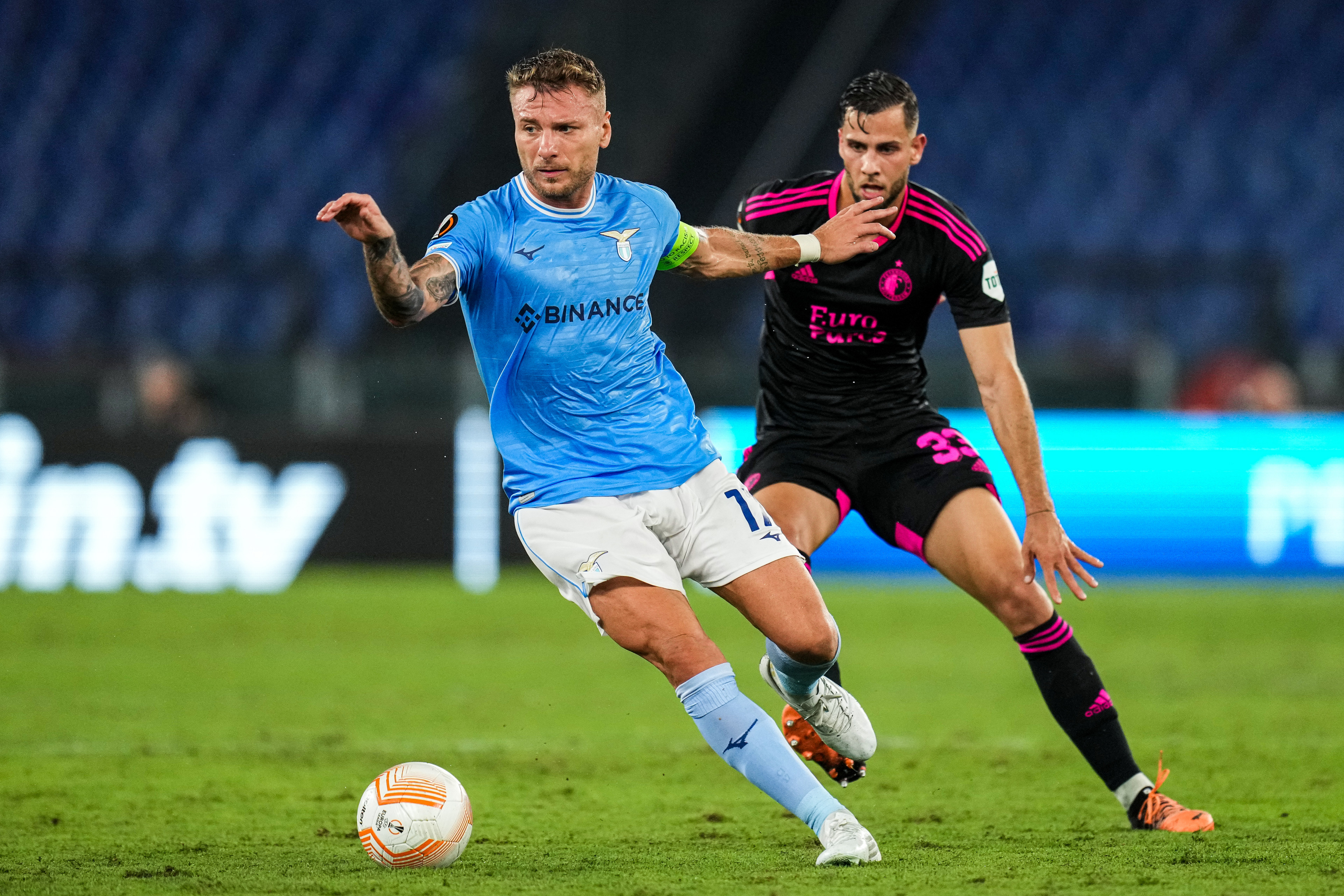 Lazio mist Immobile in return tegen Feyenoord