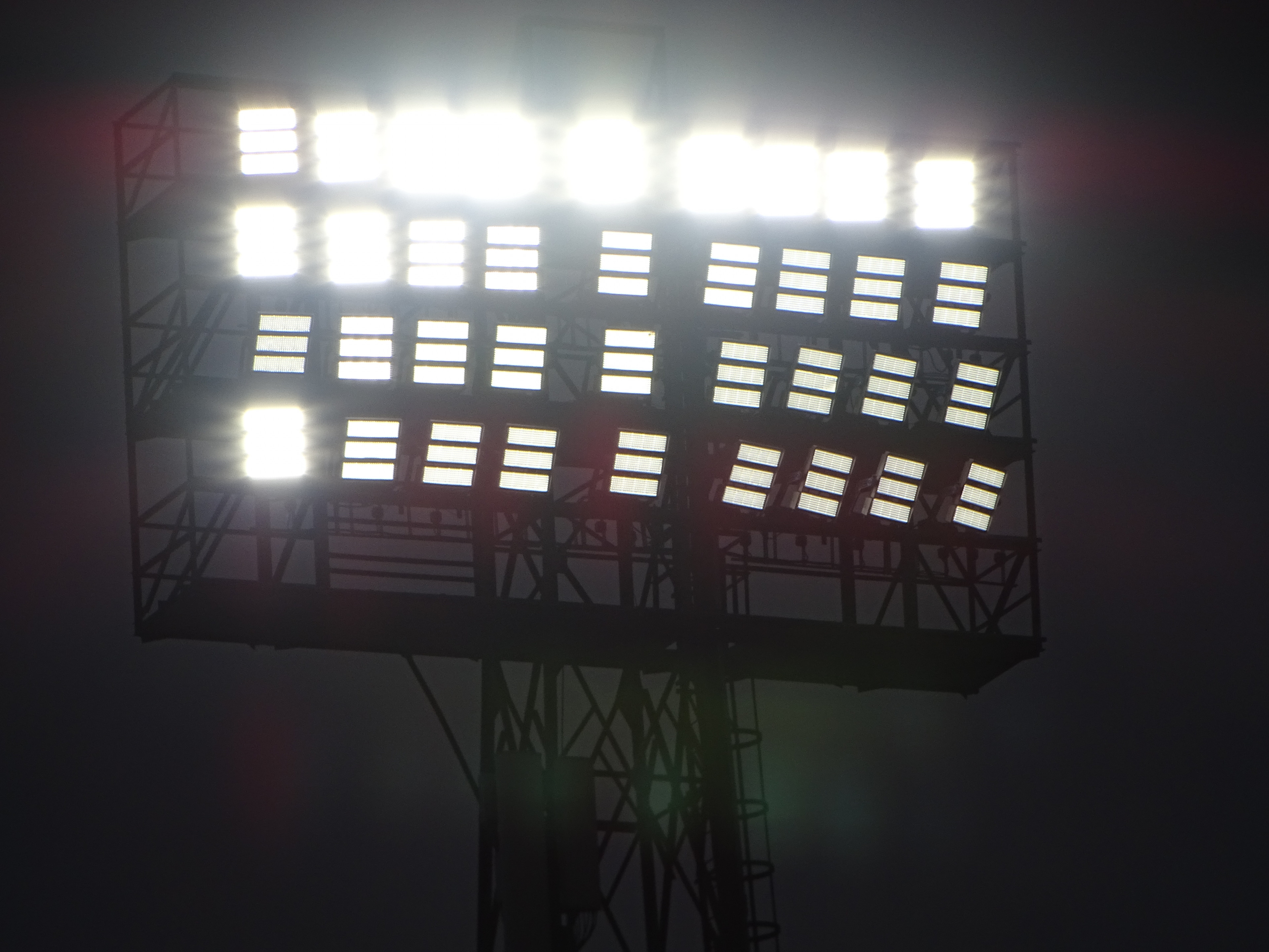 Lichtshow voorafgaand aan Nederland - Gibraltar