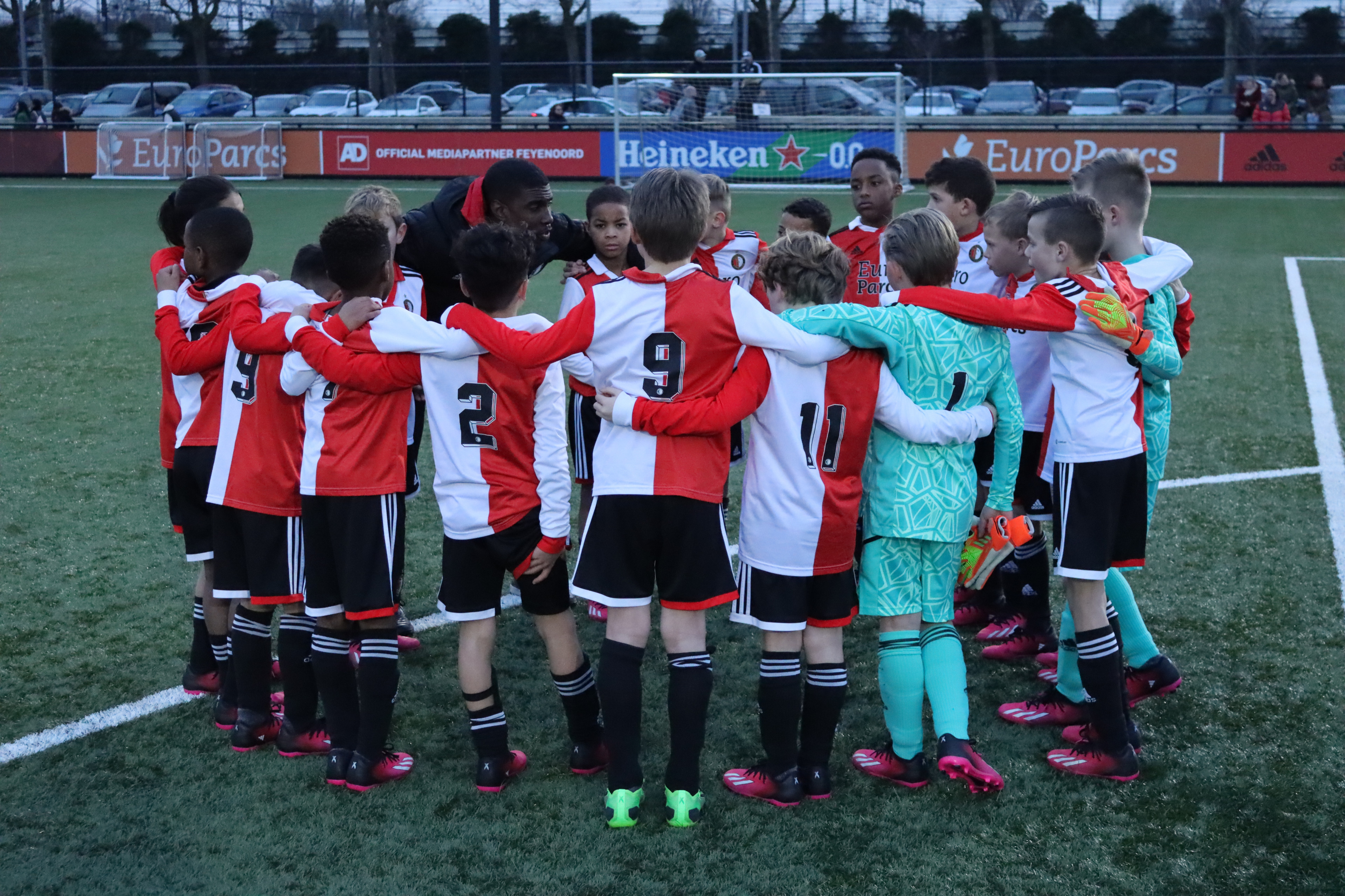 Feyenoord onder 10 speelde internationale wedstrijd op Varkenoord