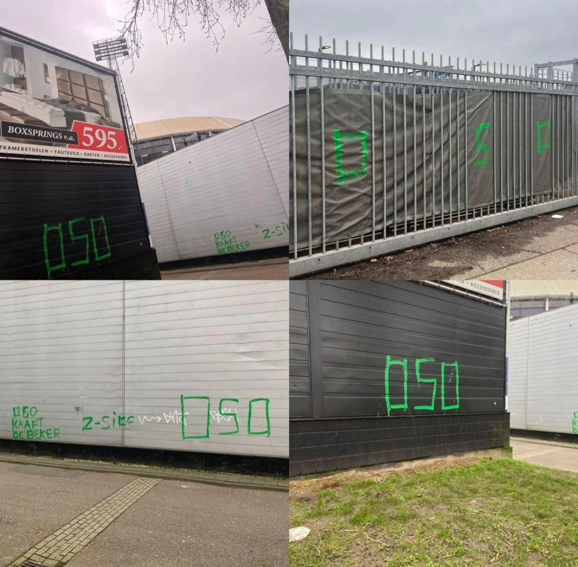 Supporters FC Groningen bekladden klantenservice bij De Kuip