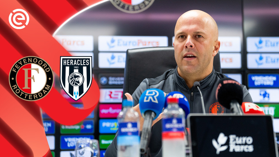 [LIVE 14:30] Slot gaat tijdens persconferentie in op duel tegen Heracles