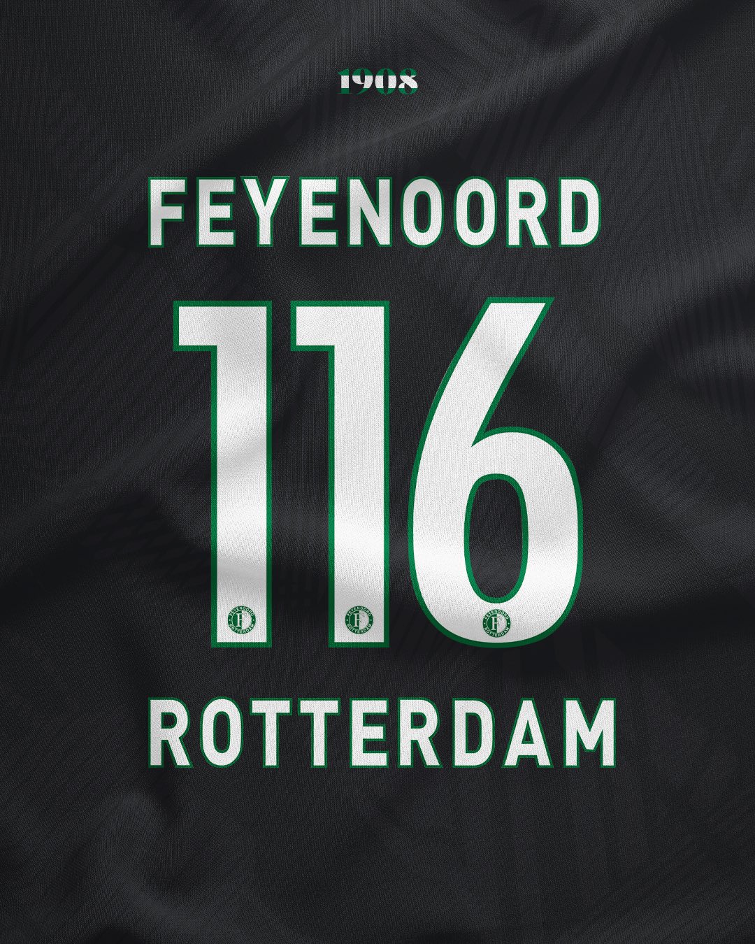 Feyenoord toont achterkant nieuwe uitshirt