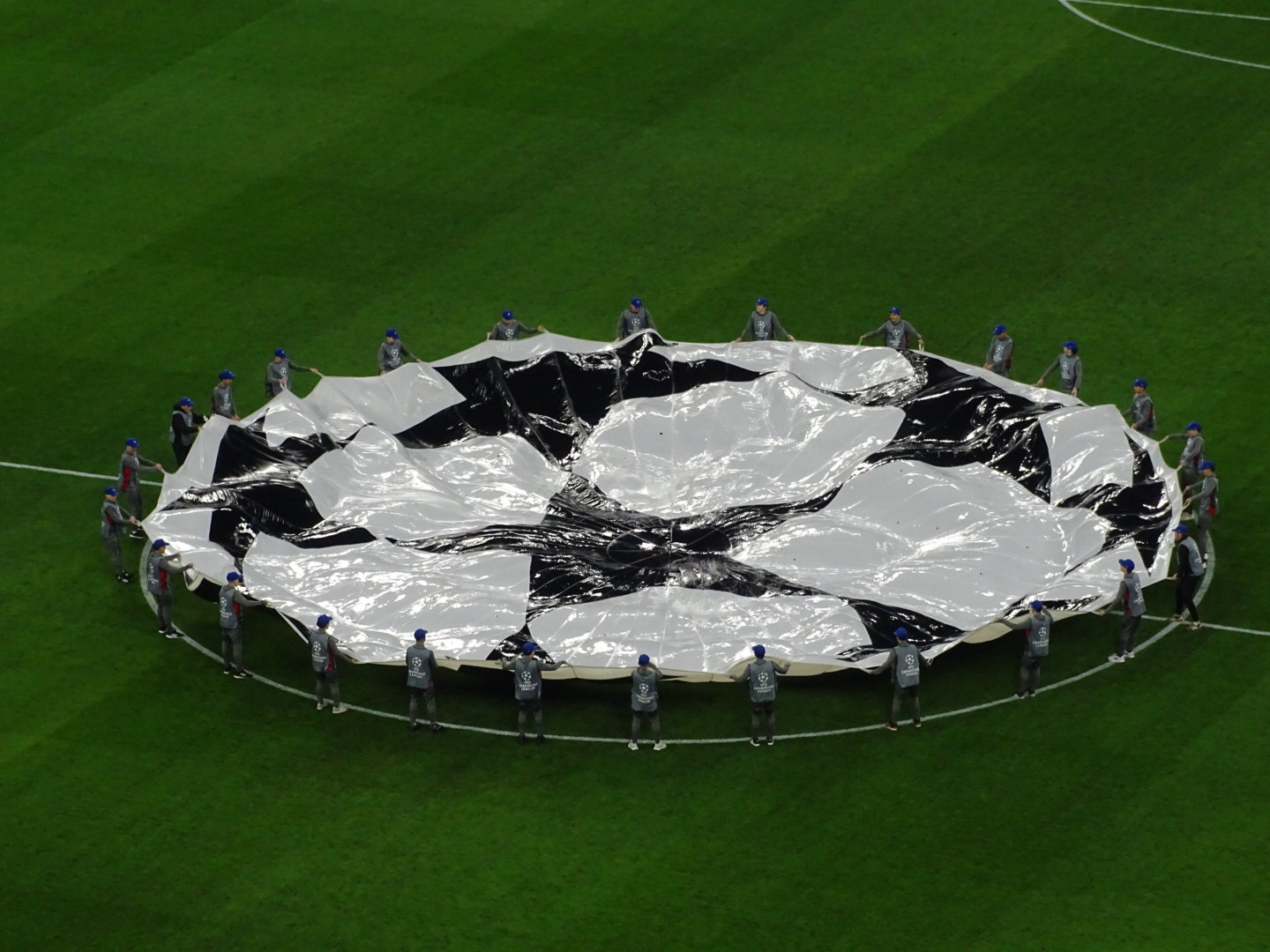 Uefa Champions League banner - Jim Breeman Sports Photography