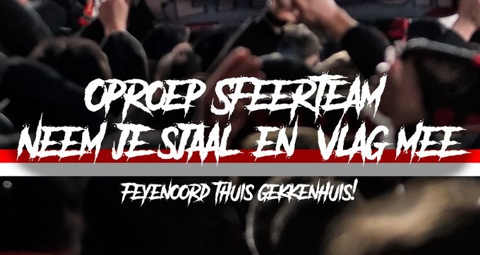 Oproep sfeerteam • Neem je sjaal en vlag mee!