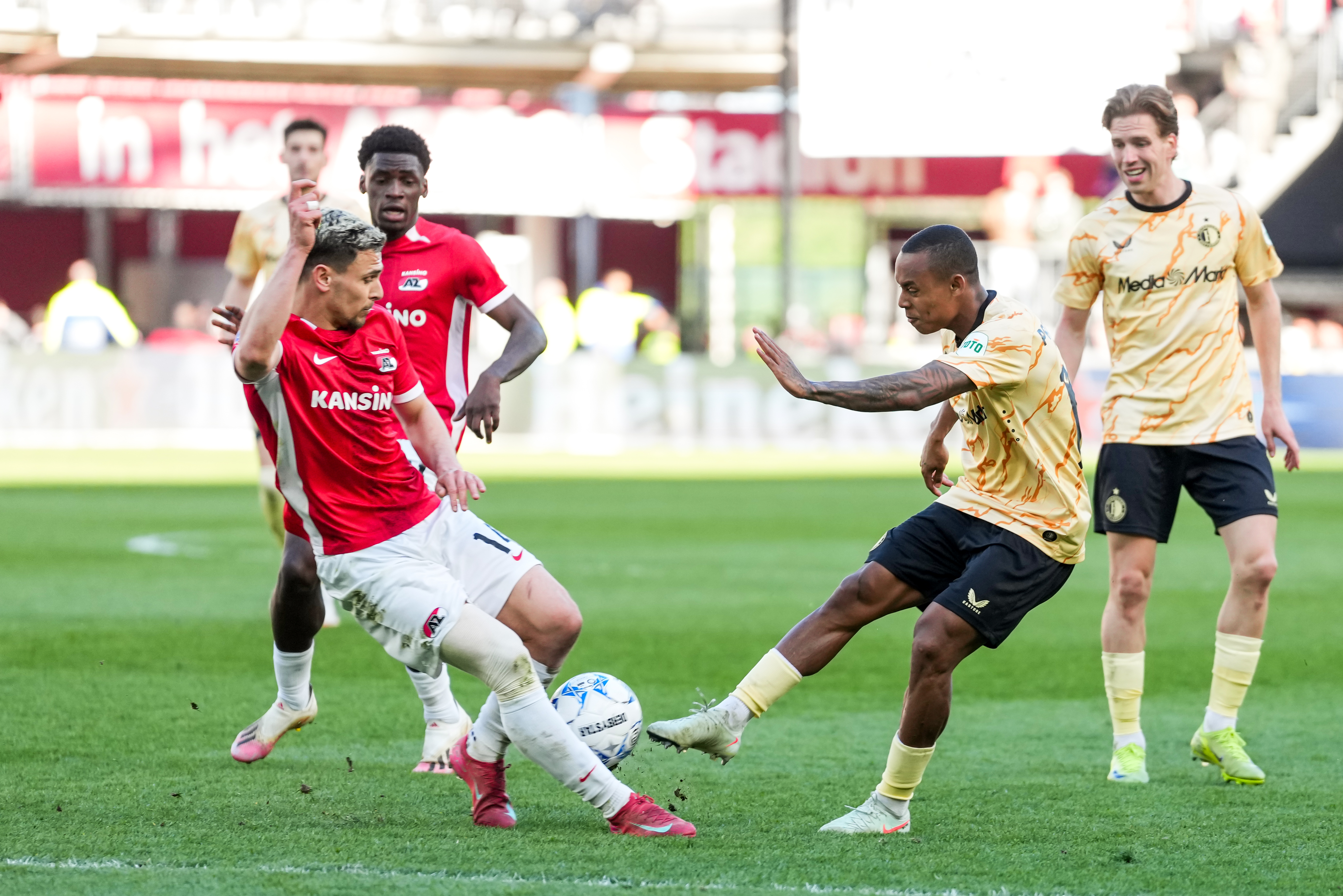 Nul schoten op doel van Feyenoord tegen AZ