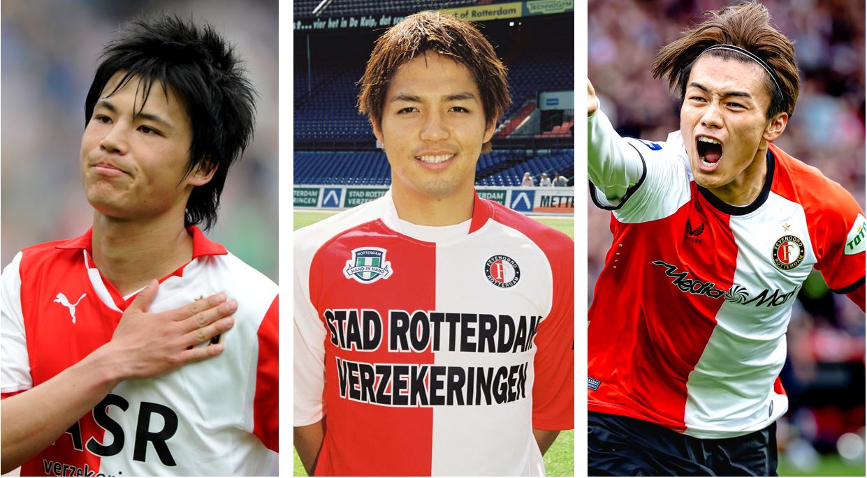 Watanabe wordt vierde Japanner in de geschiedenis van Feyenoord; zij gingen hém voor