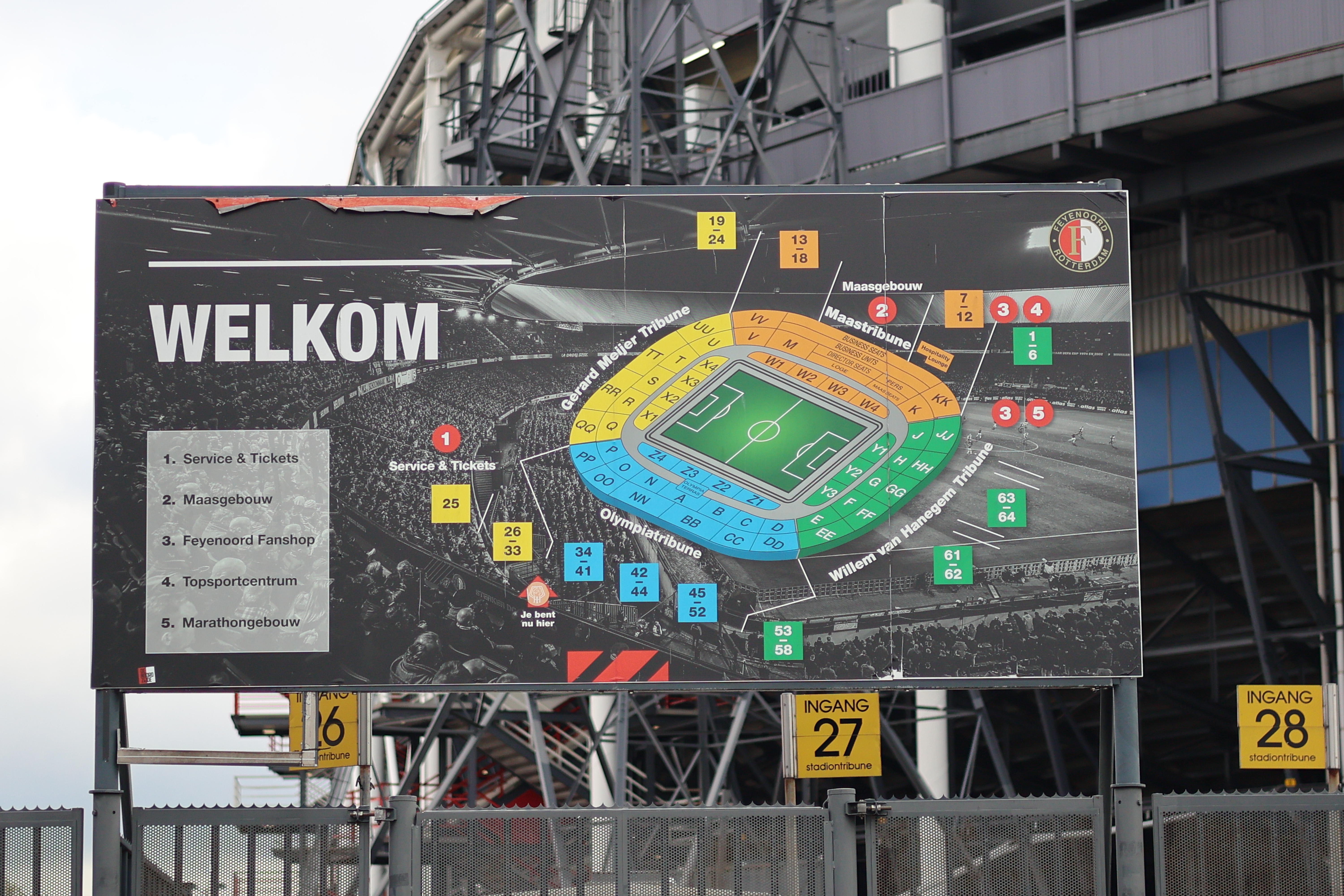 Welkom stadion Feyenoord - Jim Breeman Sports Photography