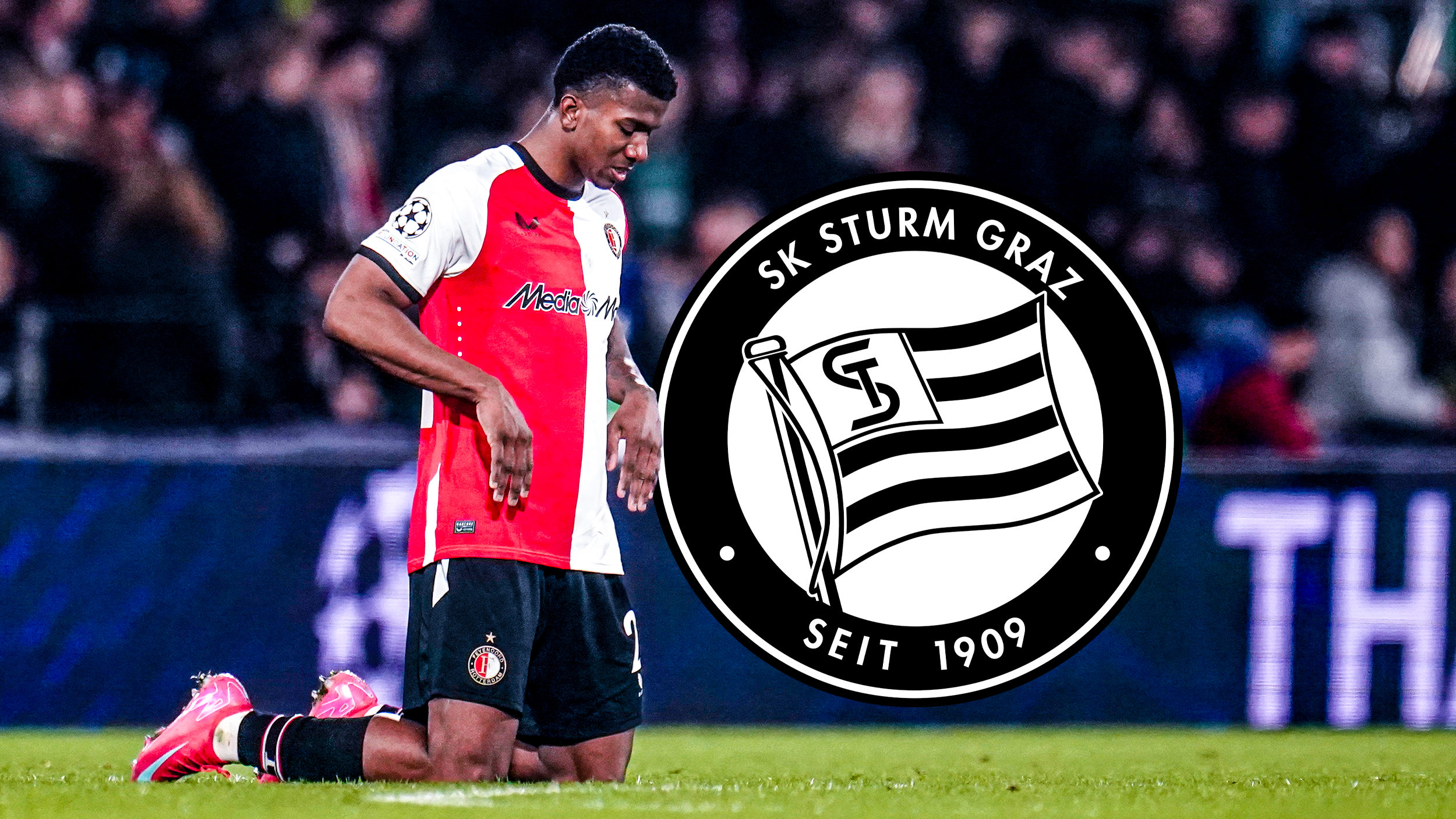 Jeyland Mitchell maakt op huurbasis overstap naar EL-opponent Sturm Graz