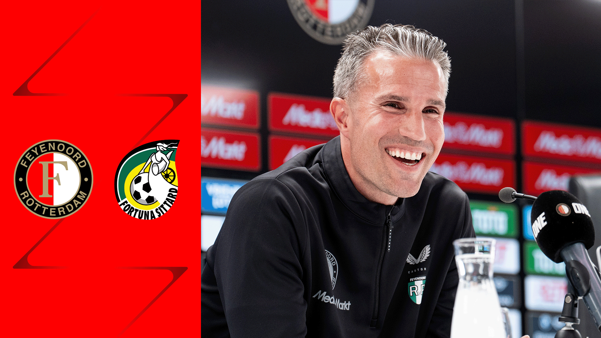 [LIVE 14:15] Persconferentie Van Persie in aanloop naar Fortuna-thuis