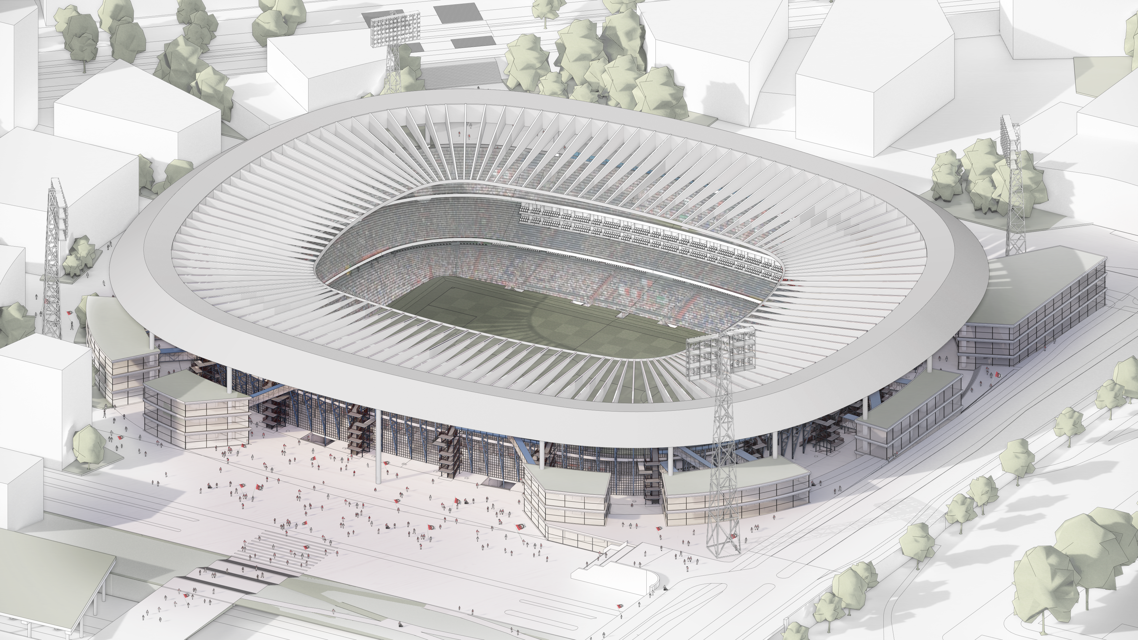 Plan voor gemoderniseerde Kuip met 56.000 plaatsen: bekijk de volledige video