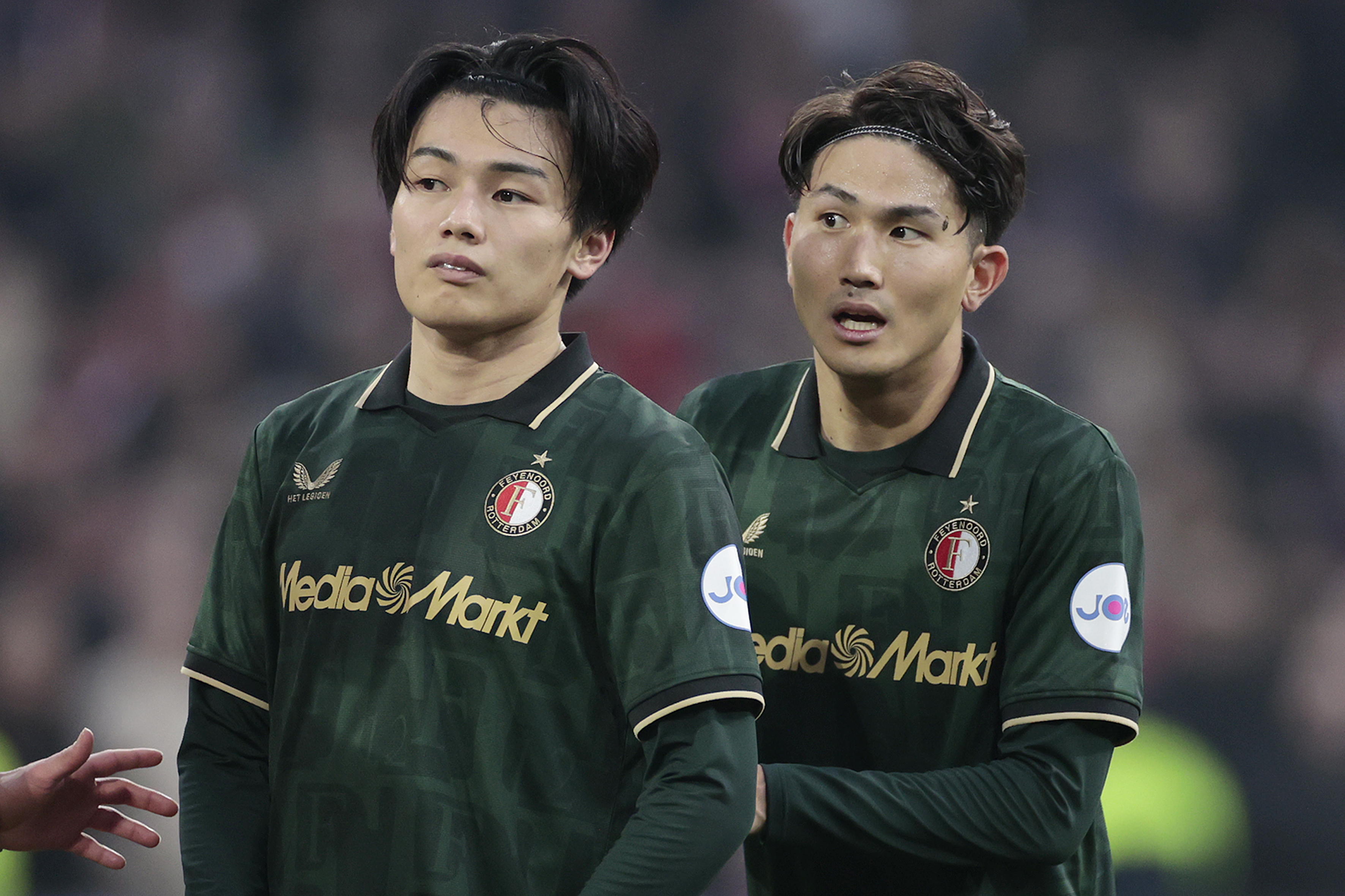 Ueda en Watanabe over Rotterdam: 'De komst van Tsuyoshi naar Feyenoord was fijn'
