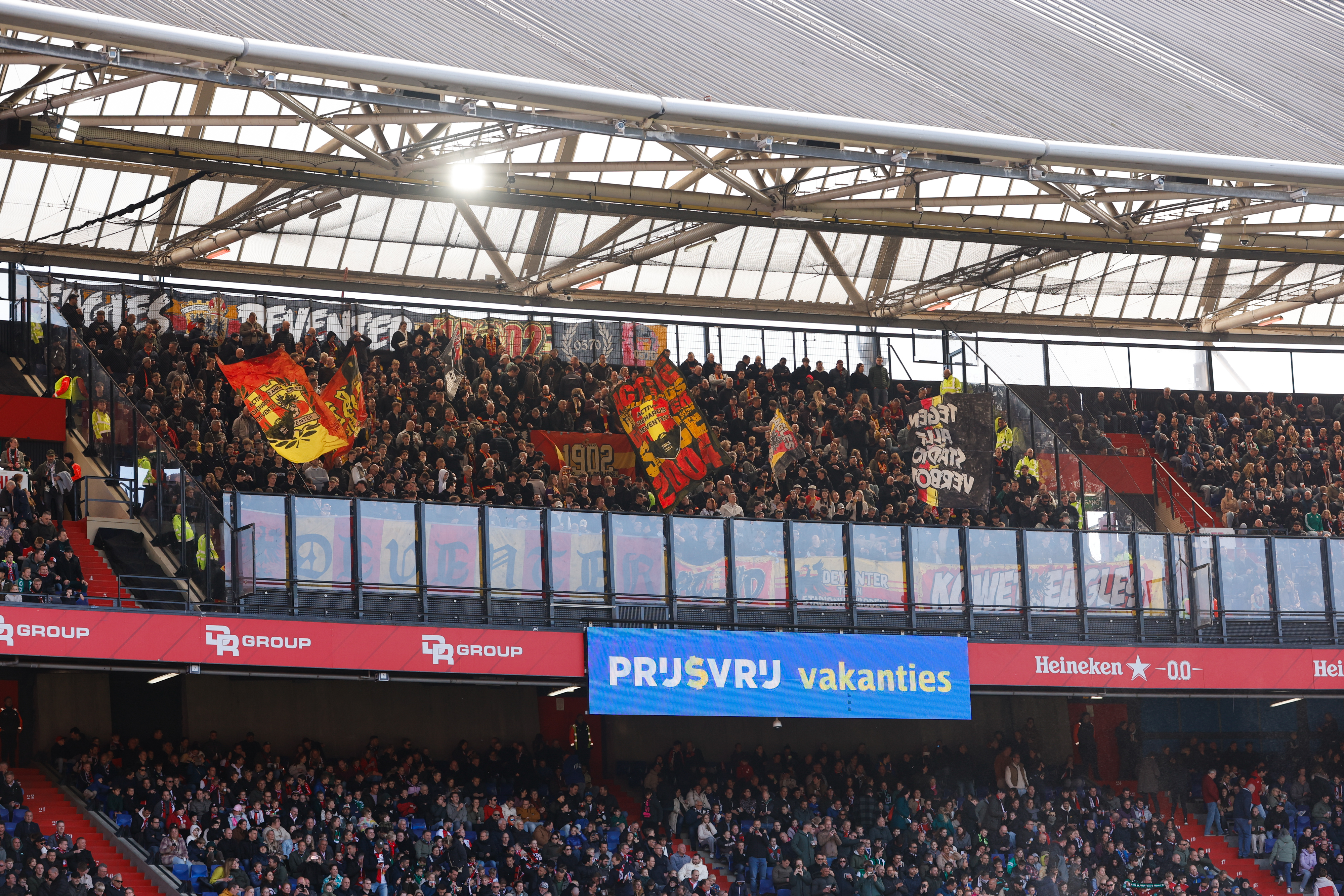 Fanatieke aanhang Go Ahead Eagles boycot duel met Feyenoord na verplichte combiregeling