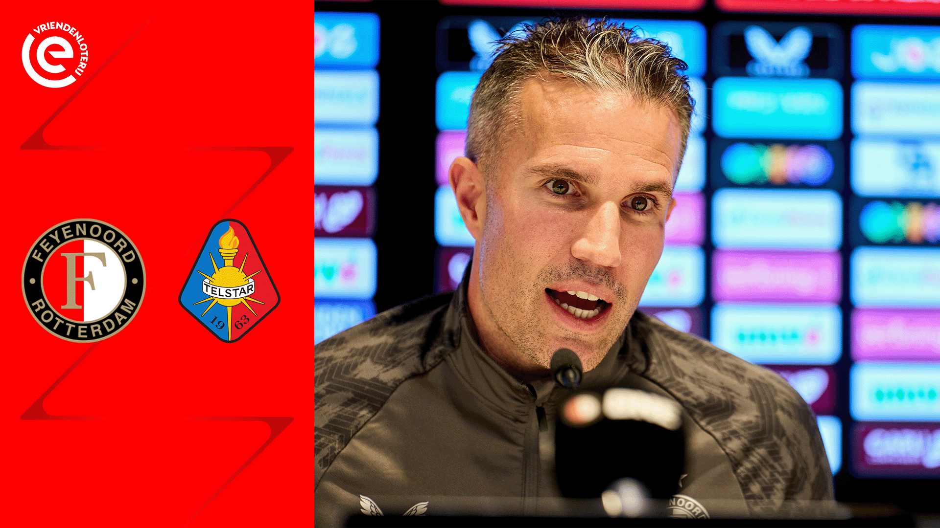 [LIVE 14:30] Van Persie blikt tijdens persconferentie vooruit op komst Telstar