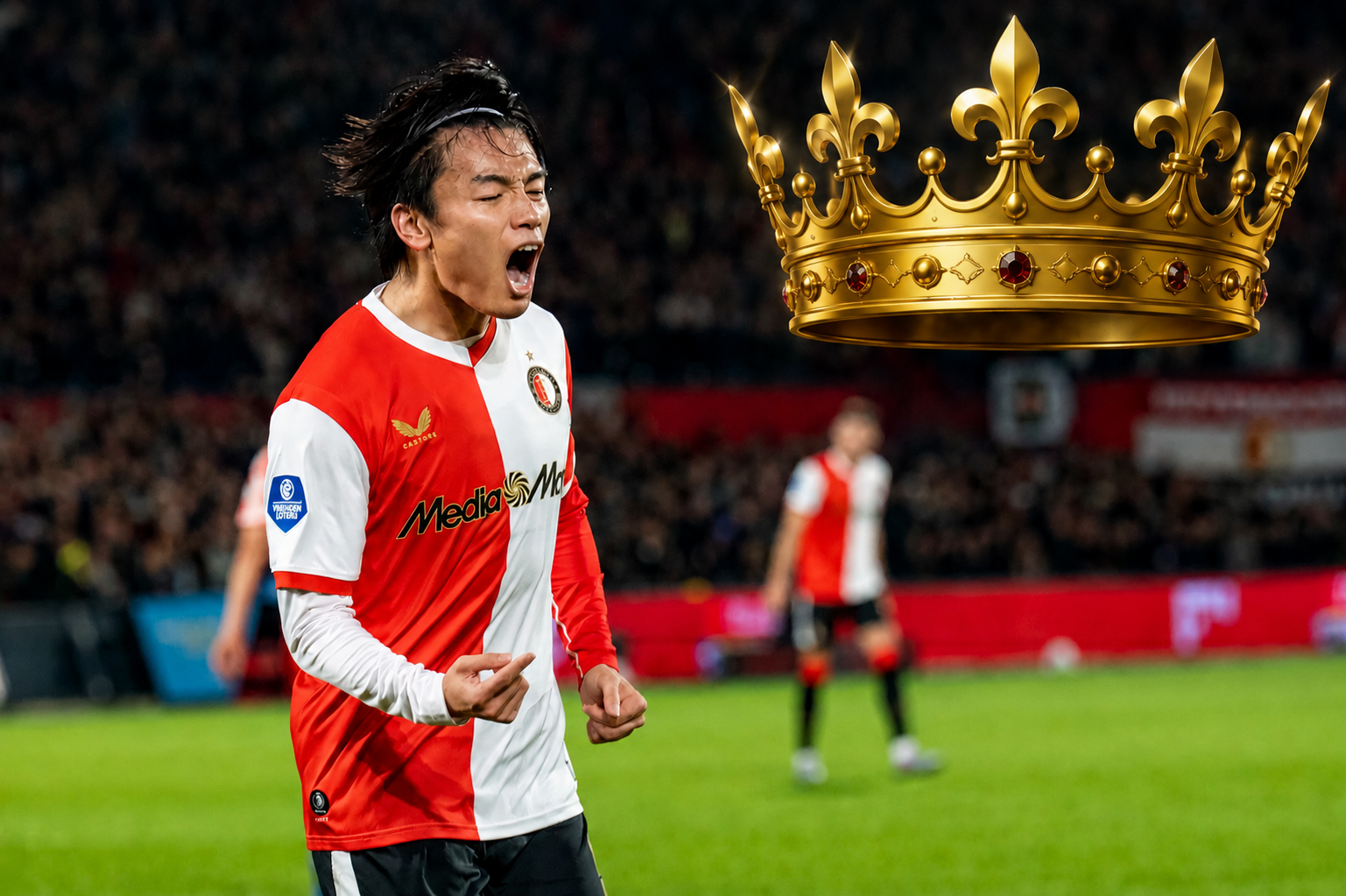 Ueda kroont zich tot topscorer van de Eredivisie seizoen 2025/26