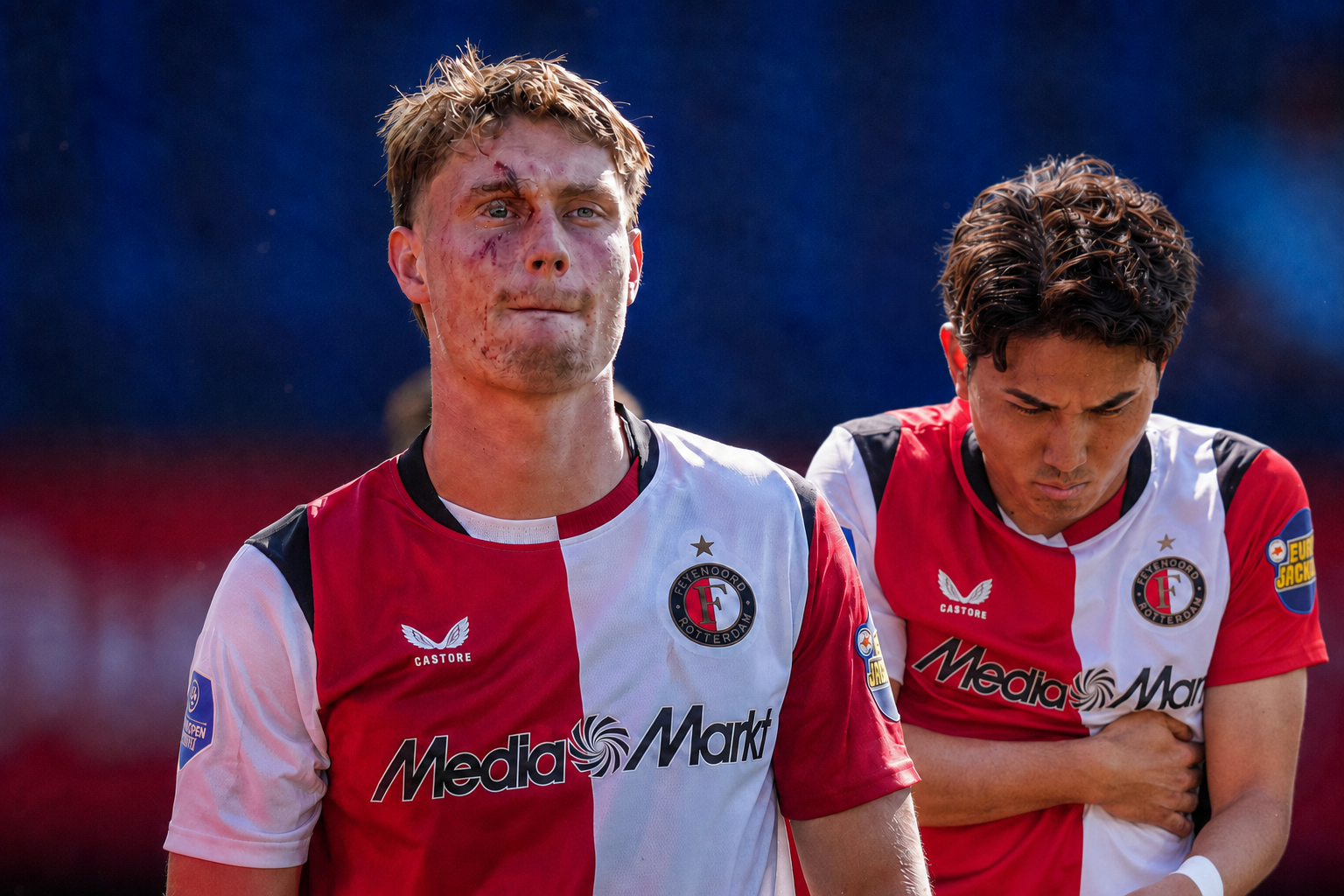 Feyenoord zag twee spelers uitvallen tegen Atalanta, schade lijkt beperkt