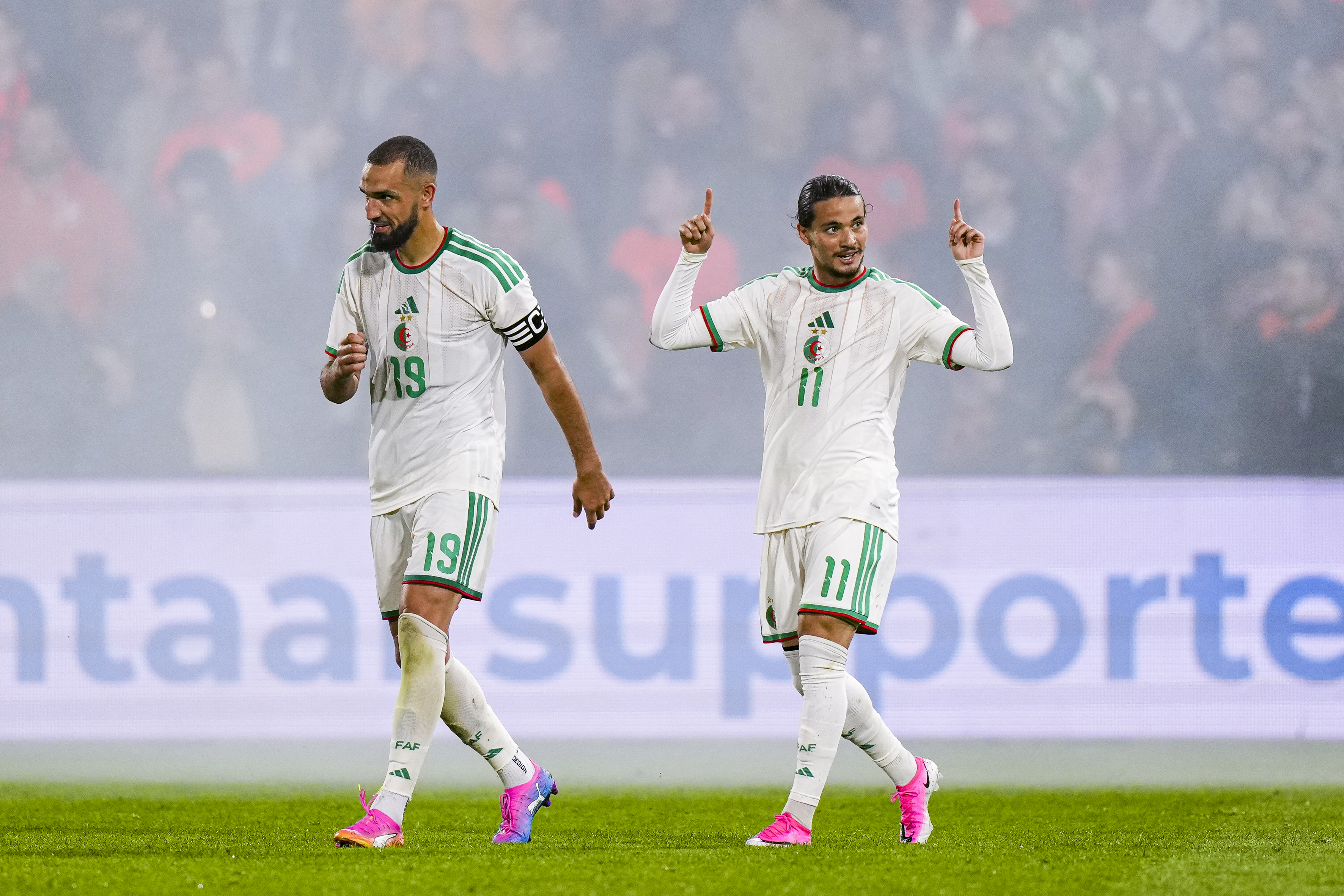 Hadj Moussa trefzeker voor Algerije; ook Diarra en Targhalline winnen met nationale ploeg