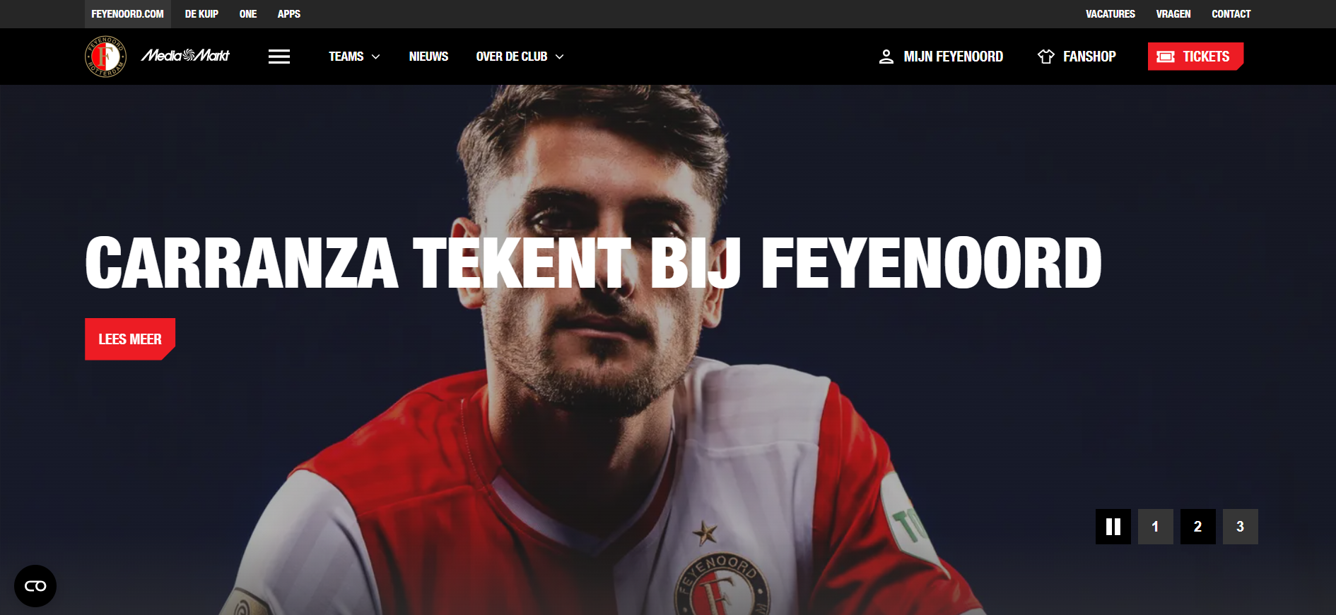 Feyenoord voorziet website van kleine opknapbeurt