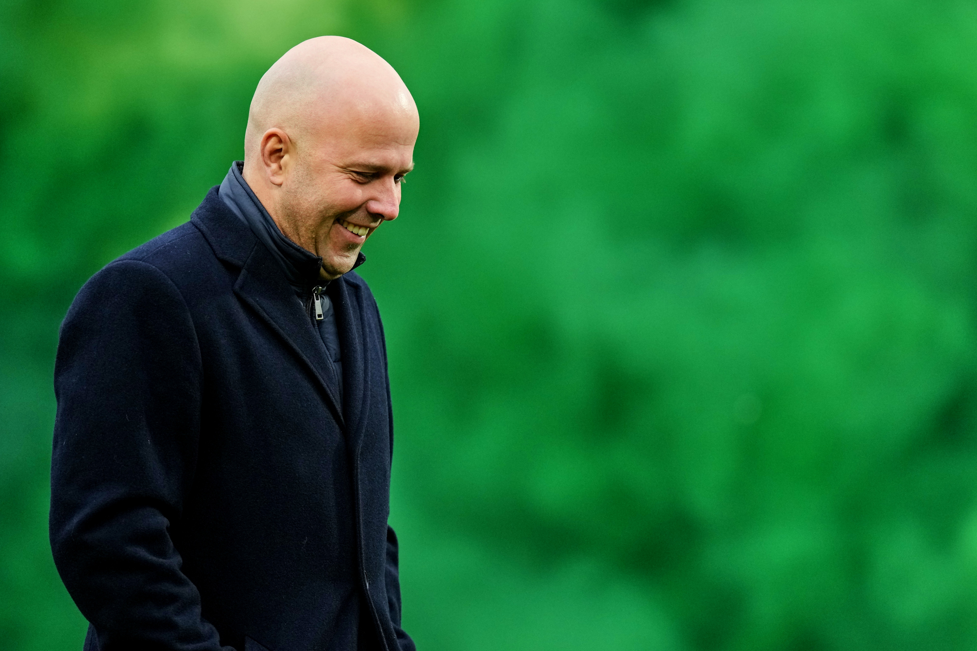 VK Sportphoto - Feyenoord Ajax Klassieker Rook Vuurwerk Groen Groene Trainer Arne Slot