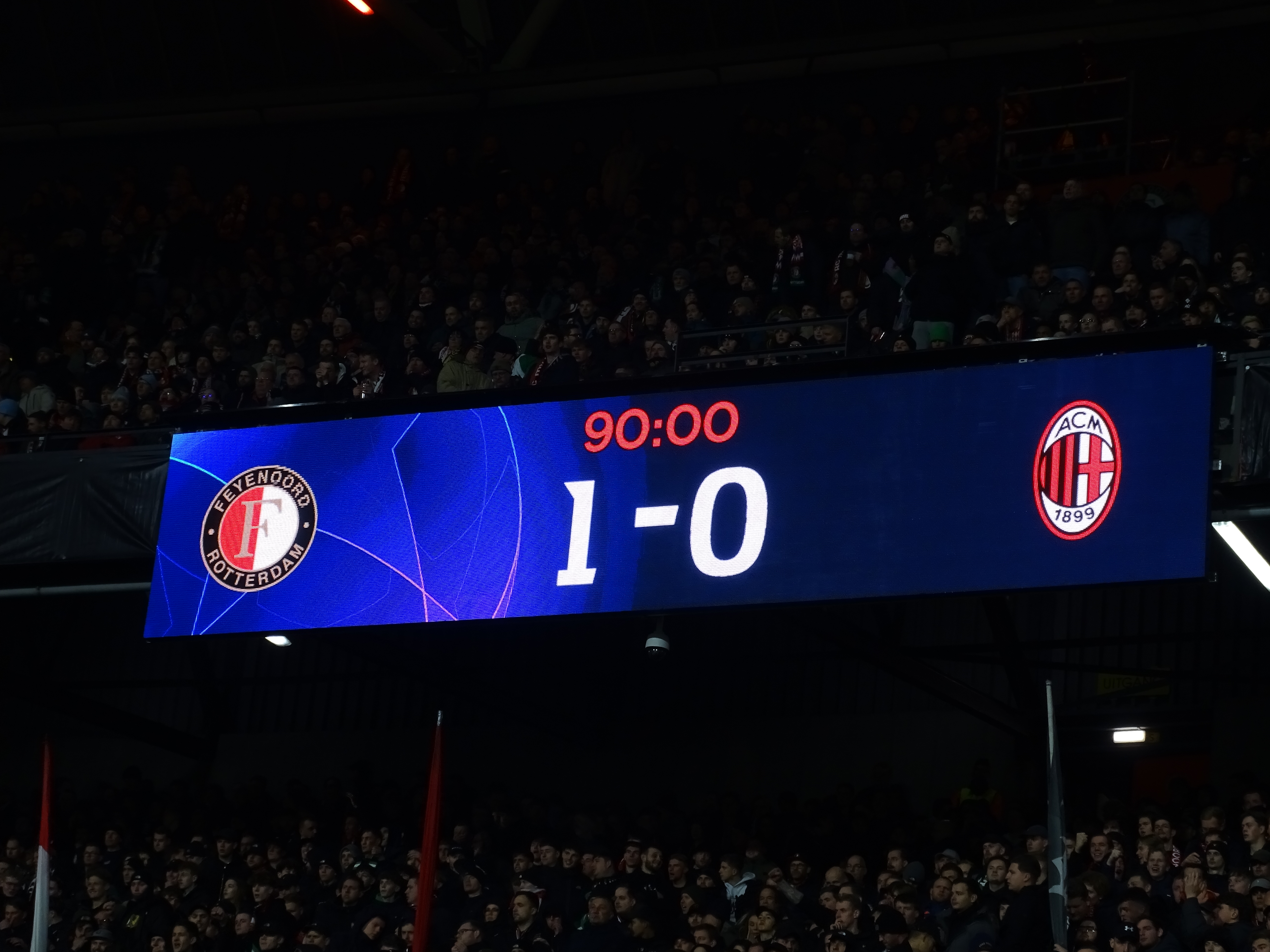 Foto's Feyenoord - AC Milan (1-0)