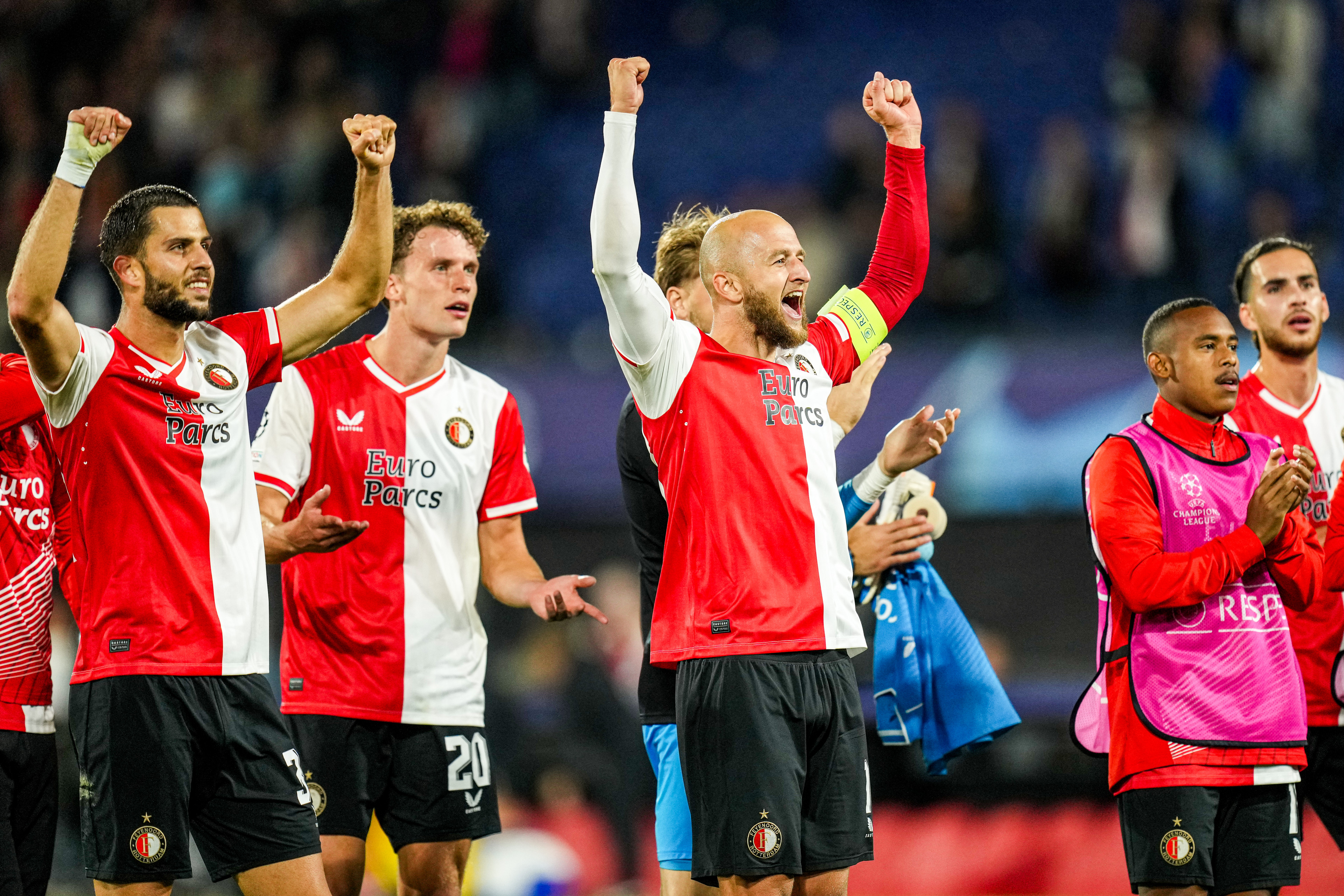 Gernot Trauner juichen na Celtic-thuis in de UEFA Champions League