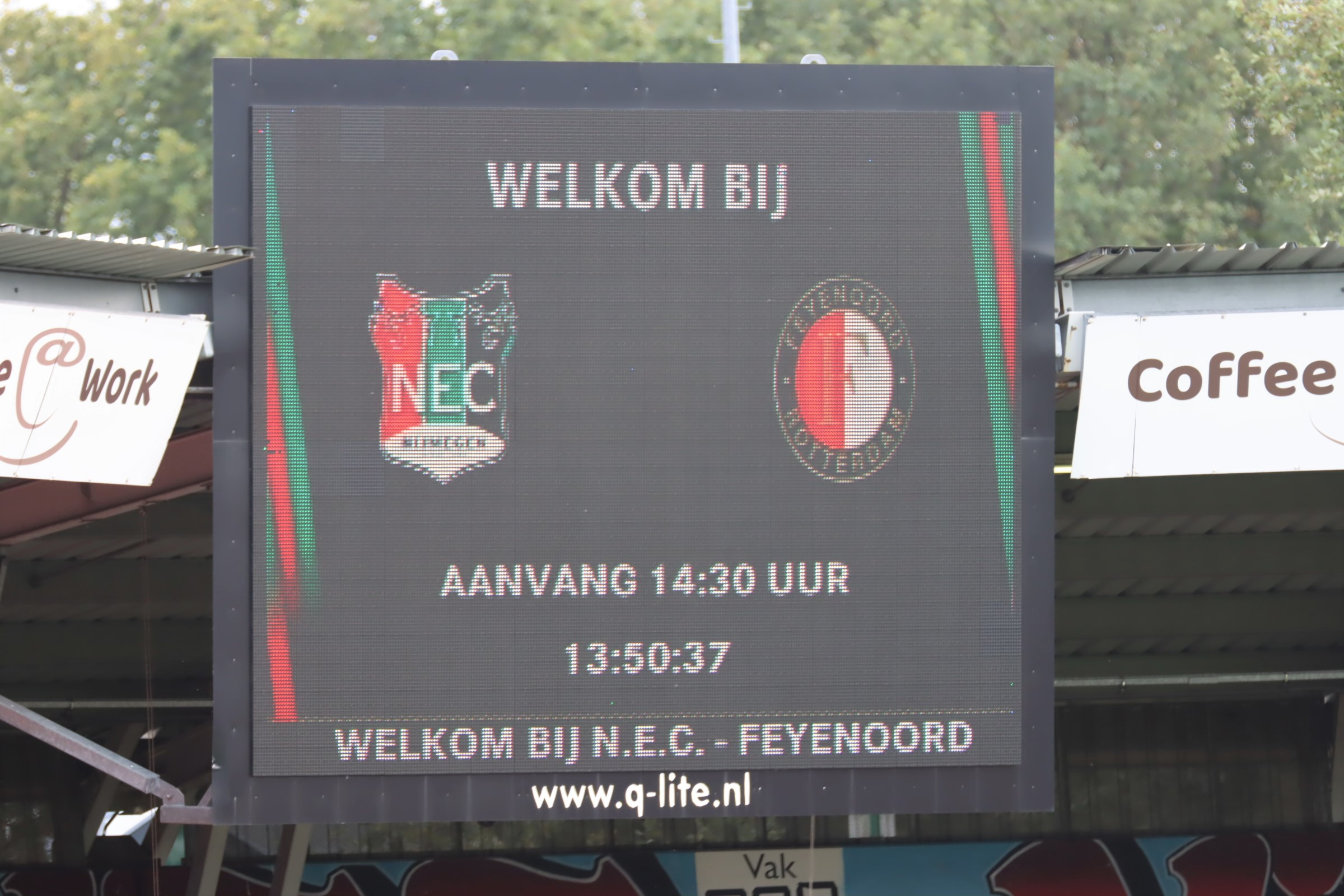 Aanvangstijd competitieduel N.E.C. - Feyenoord vervroegd