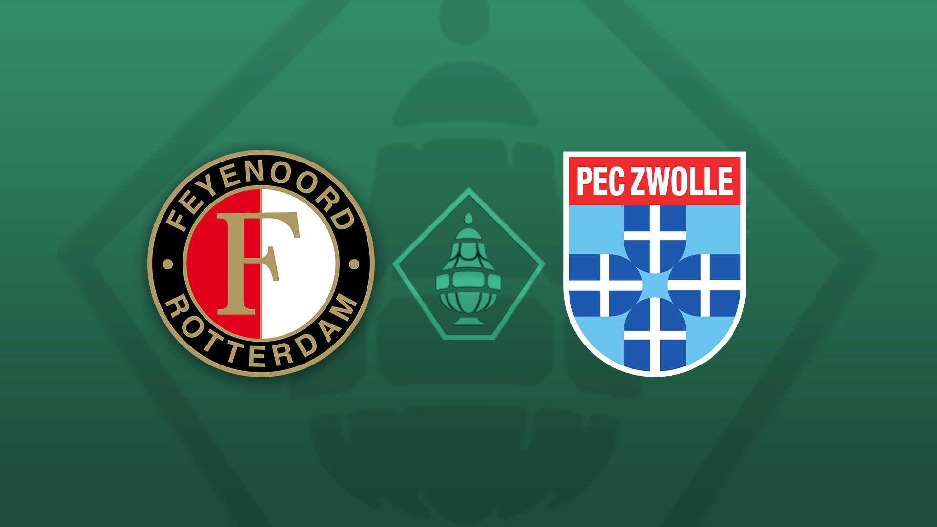 Loting KNVB Beker: Feyenoord thuis tegen PEC Zwolle