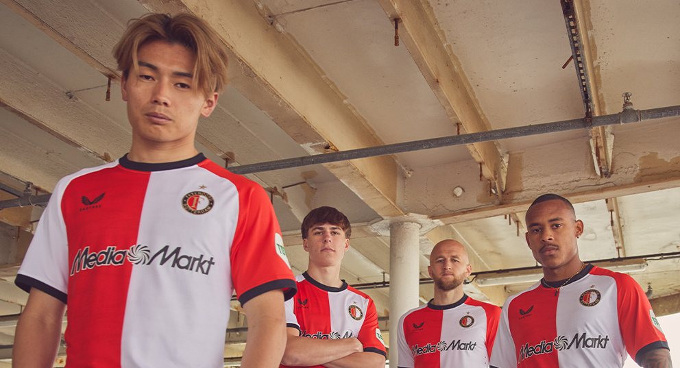 Feyenoord en Castore presenteren nieuwe thuisshirt 2024-2025