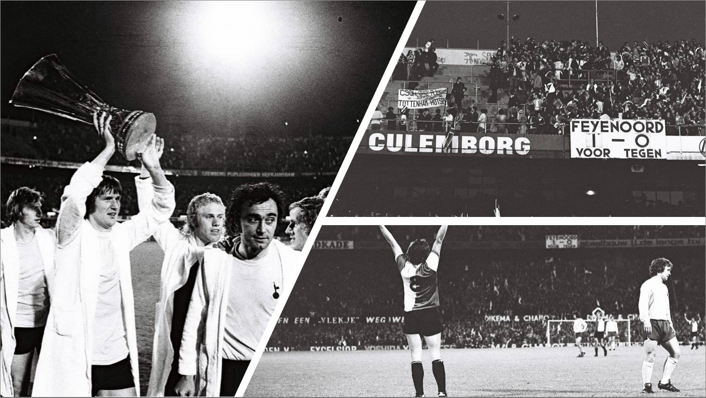 Trophy Day [UNIEKE FOTO'S] • Feyenoord verslaat Tottenham Hotspur en wint UEFA Cup (1974)