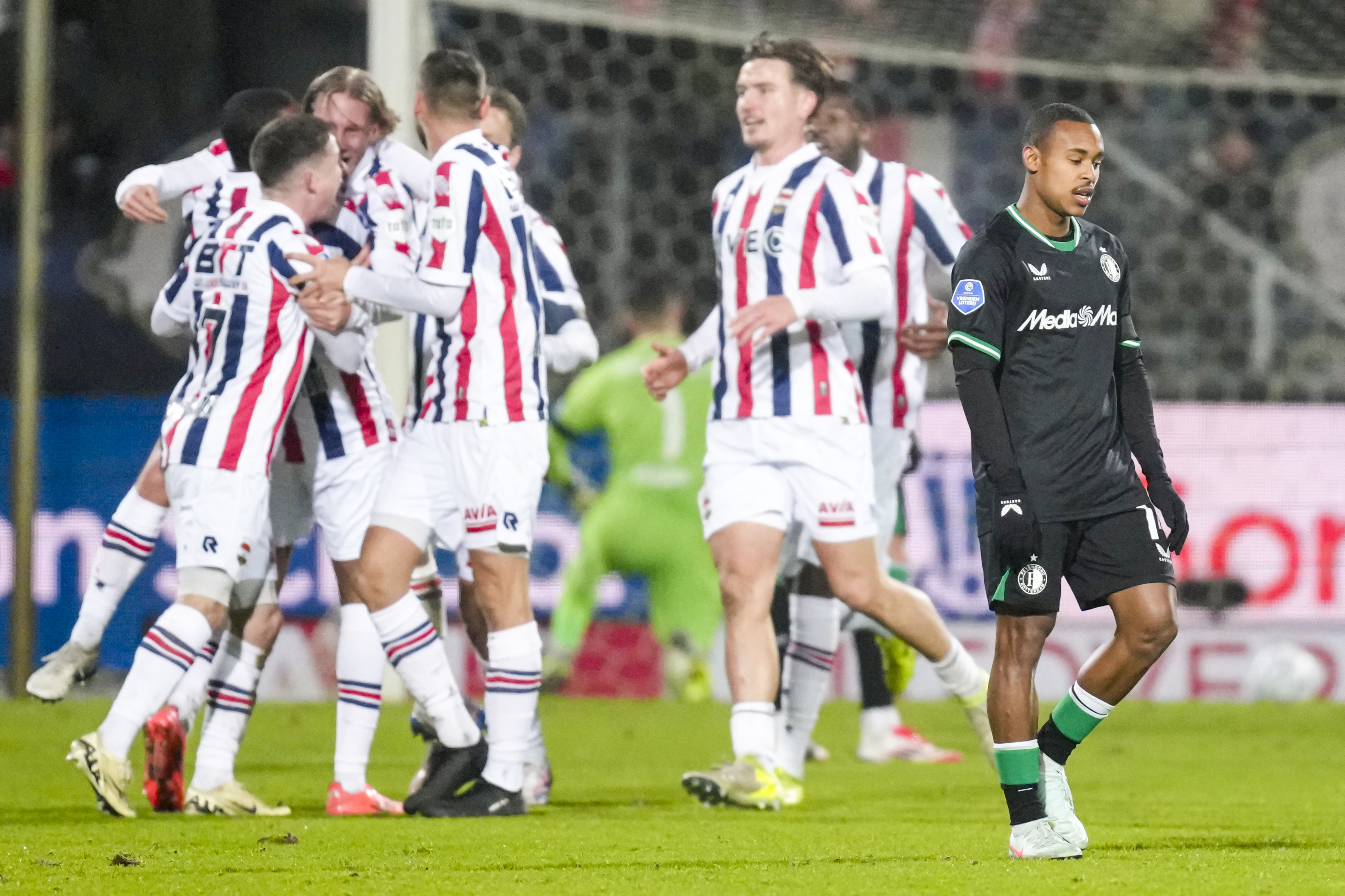 Feyenoord vergeet te profiteren en verspeelt twee punten tegen Willem II