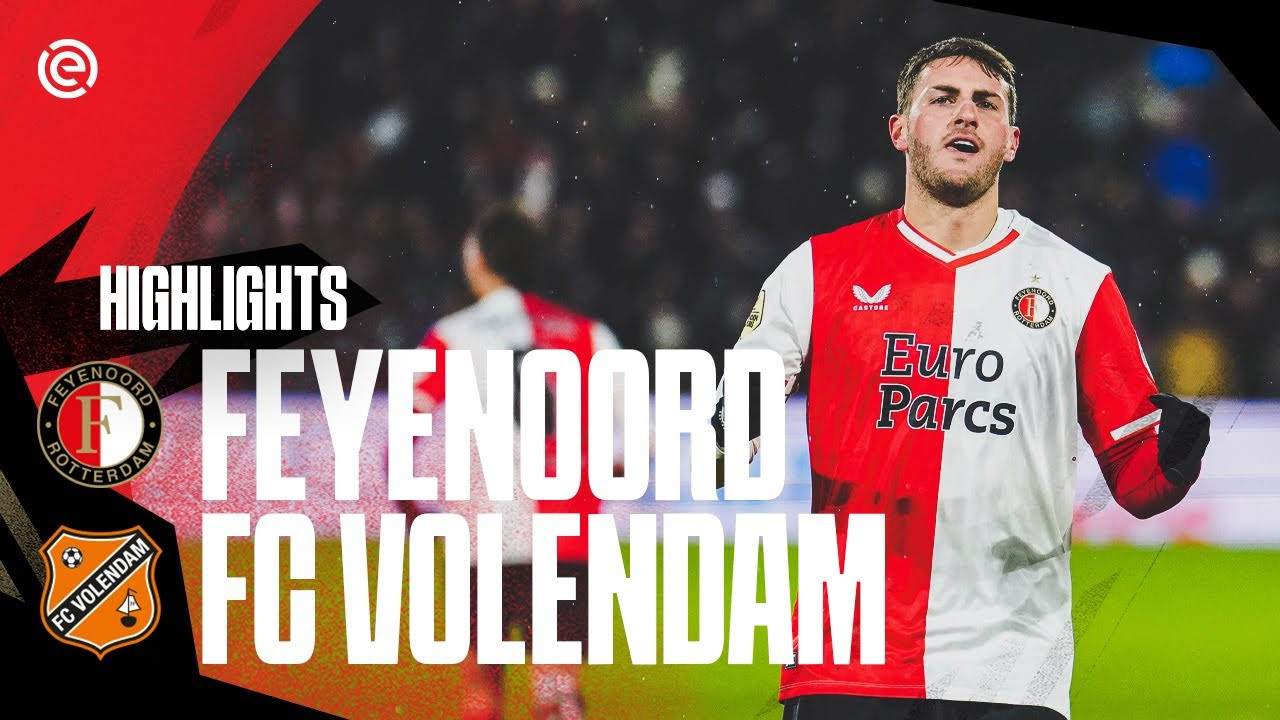 Samenvatting Feyenoord - FC Volendam (3-1)