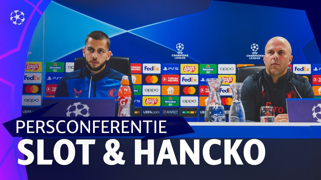 Persconferentie Slot & Hancko over Celtic - Feyenoord