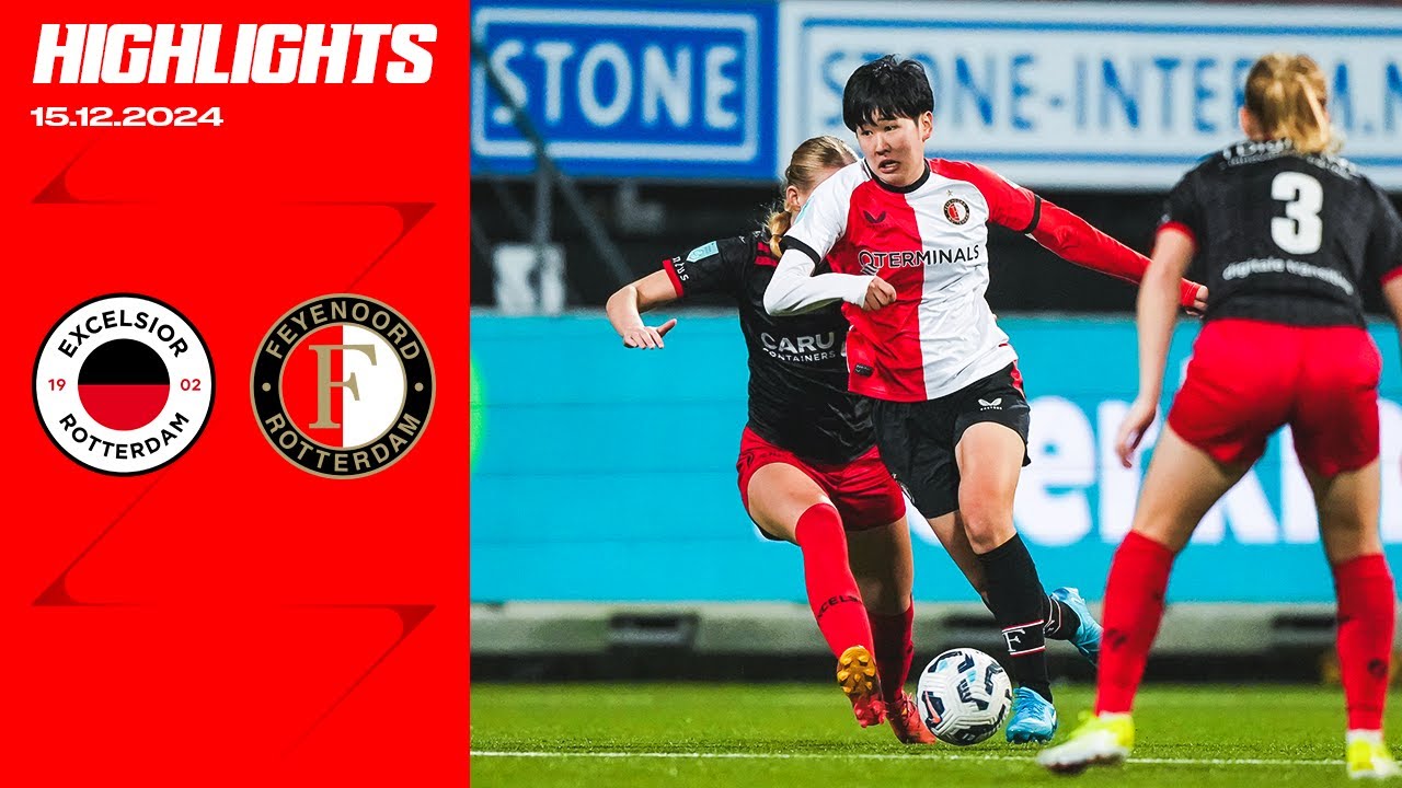 Highlights • Feyenoord V1 wint Rotterdamse derby uit tegen Excelsior