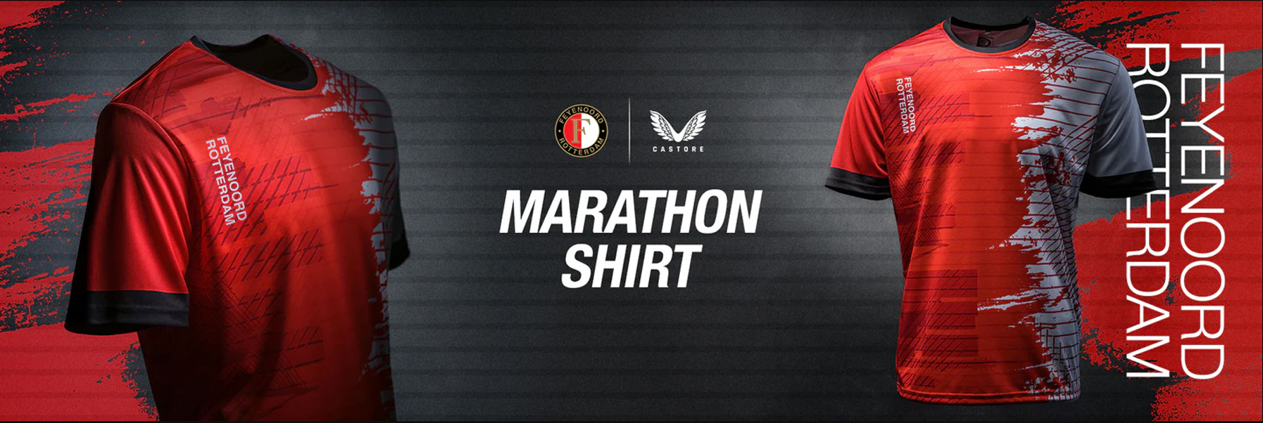Feyenoord presenteert in aanloop naar Marathon van Rotterdam een exclusief marathonshirt