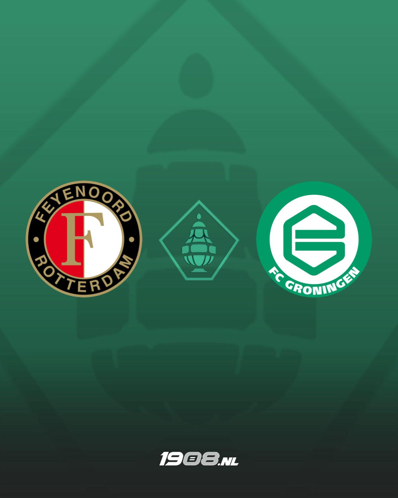 Feyenoord loot FC Groningen-thuis in halve finale TOTO KNVB Beker