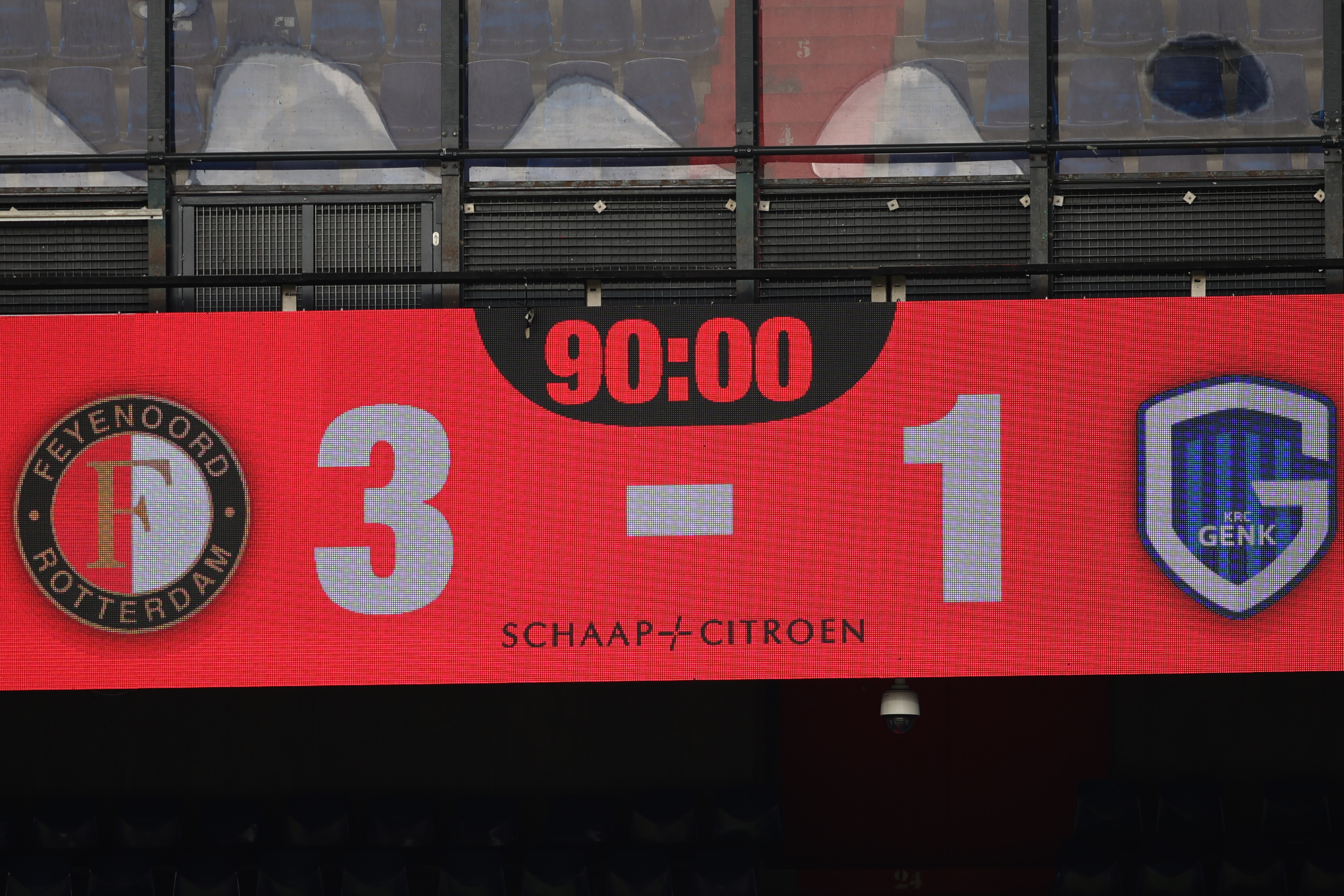 Eindstand Feyenoord - KRC Genk Jim Breeman Sport Photography