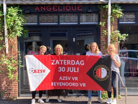Oefenwedstrijd tegen AZSV
