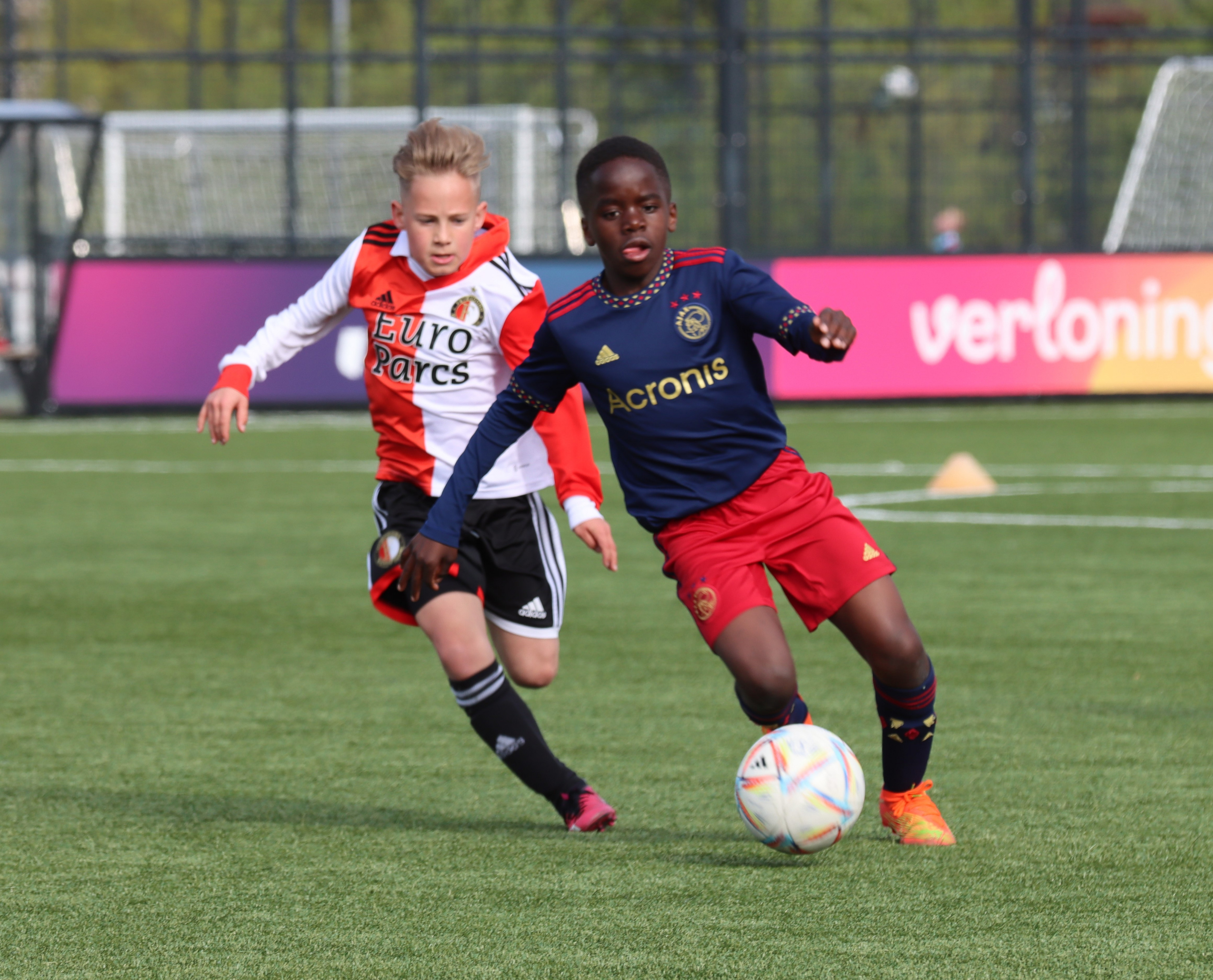 Feyenoord O11 speelde mini klassieker tegen Ajax O11
