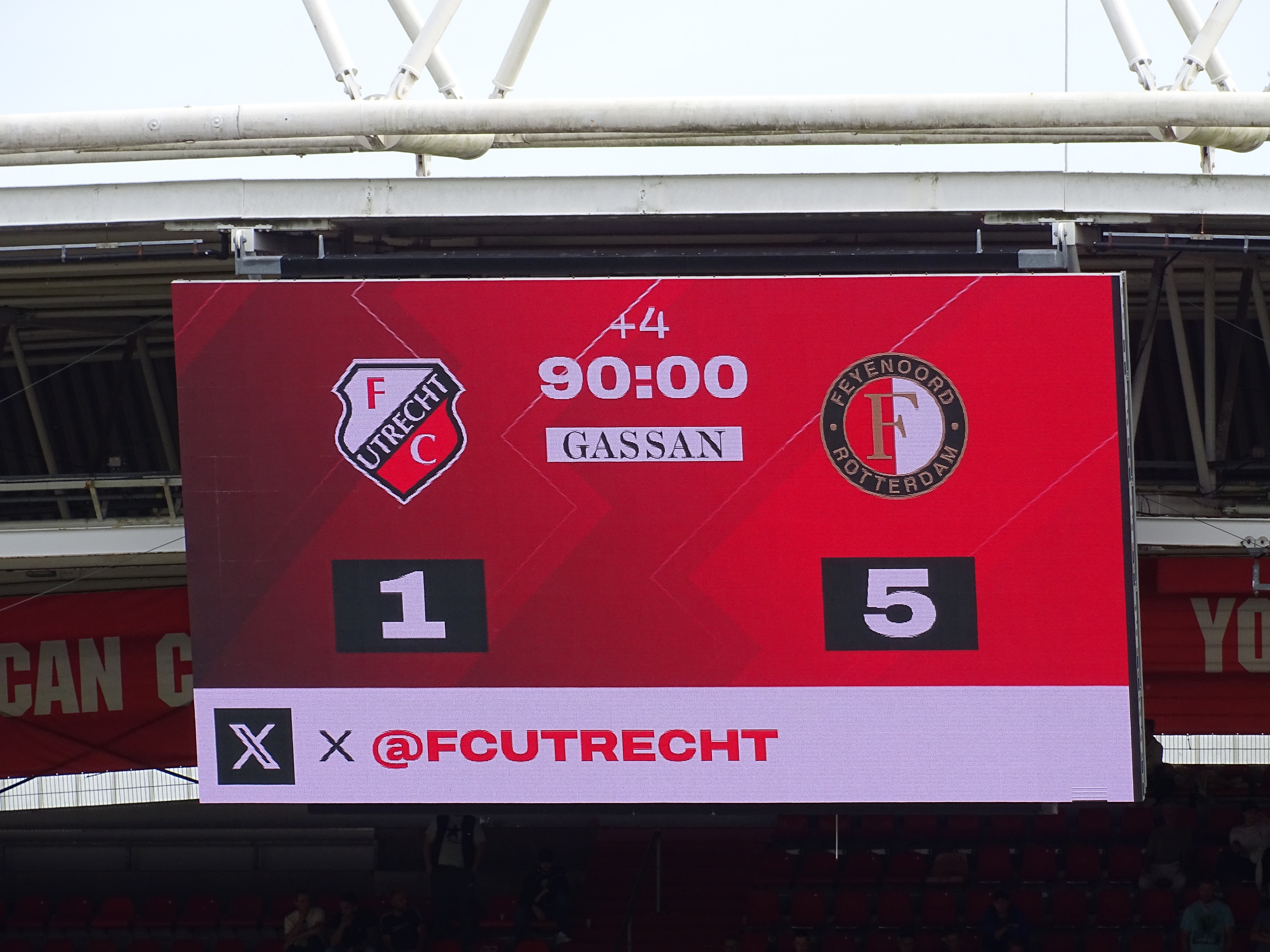 Foto's FC Utrecht - Feyenoord (1-5)