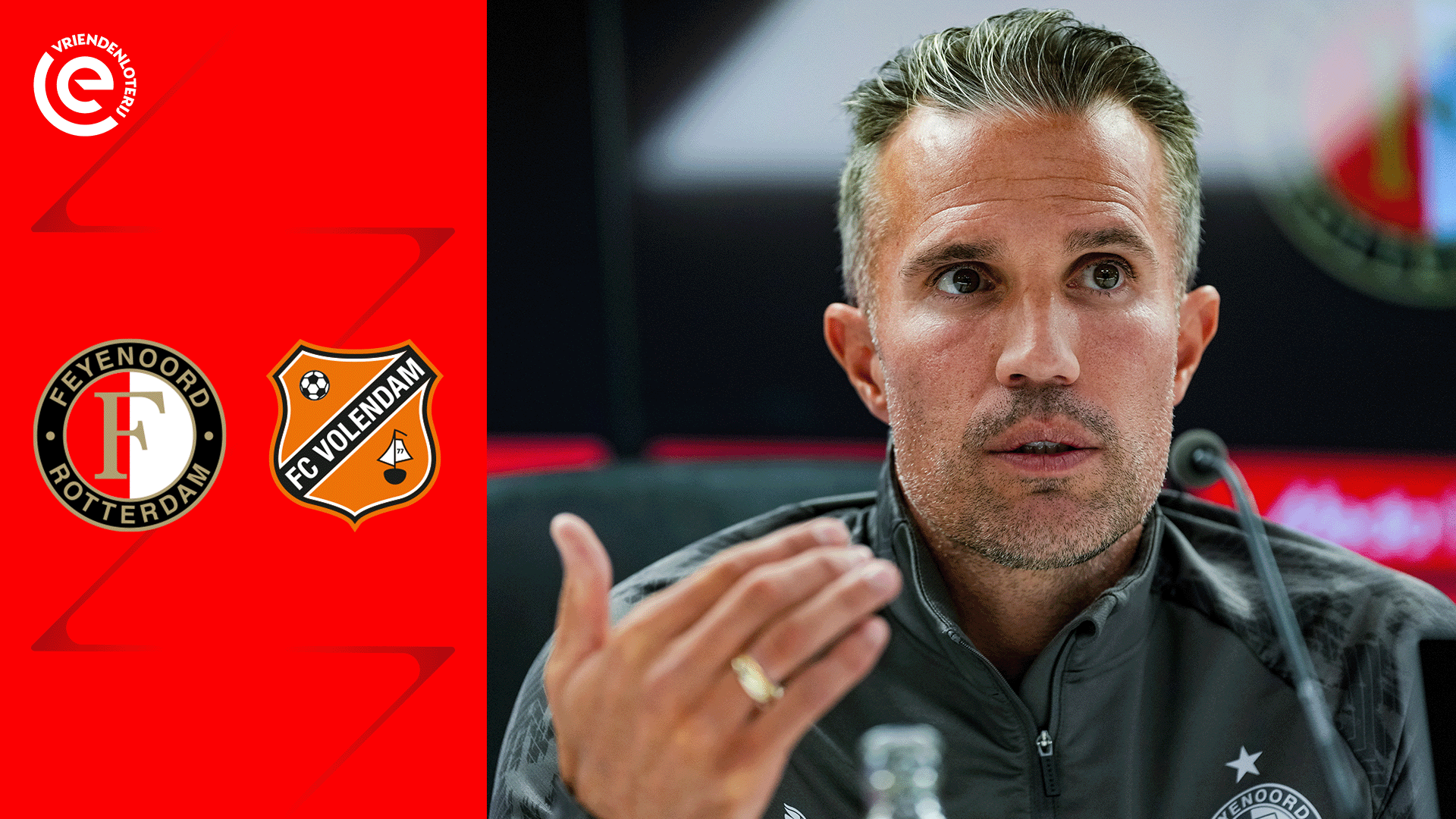 [LIVE 14:15] Van Persie blikt tijdens persconferentie vooruit op komst Volendam