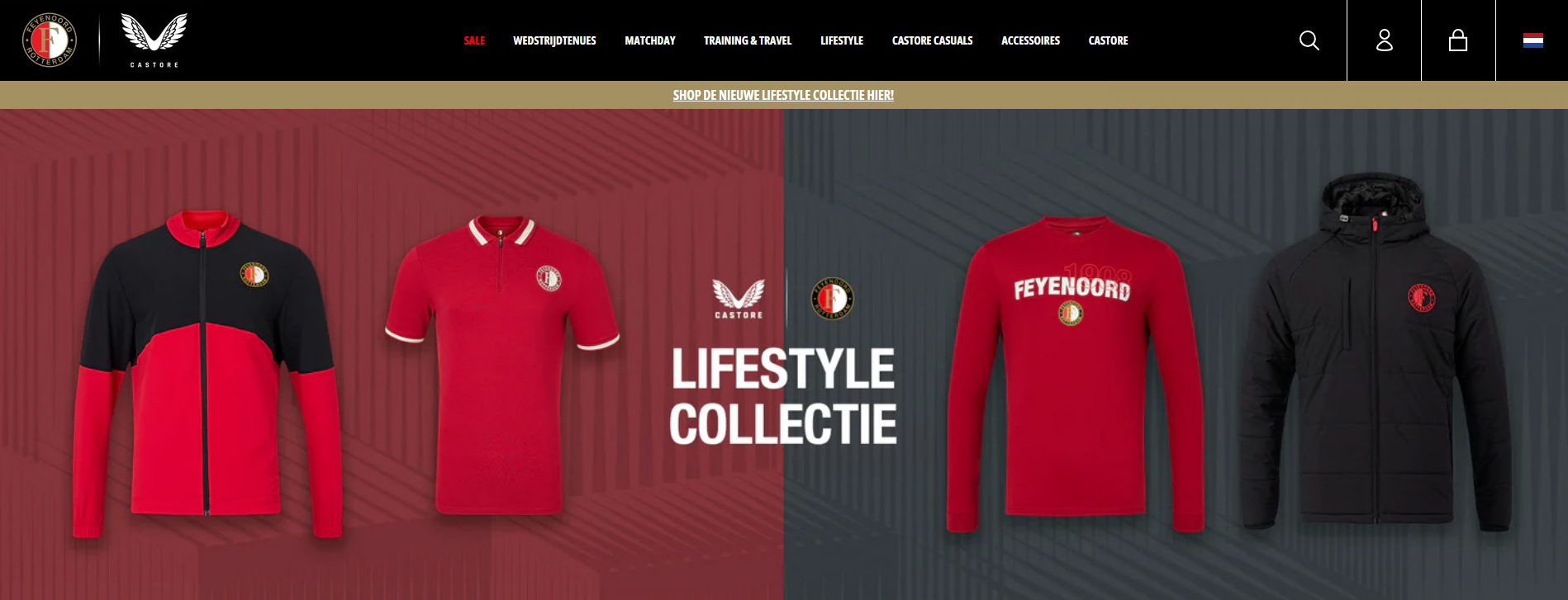 Feyenoord en Castore brengen 'Lifestyle Collectie' uit