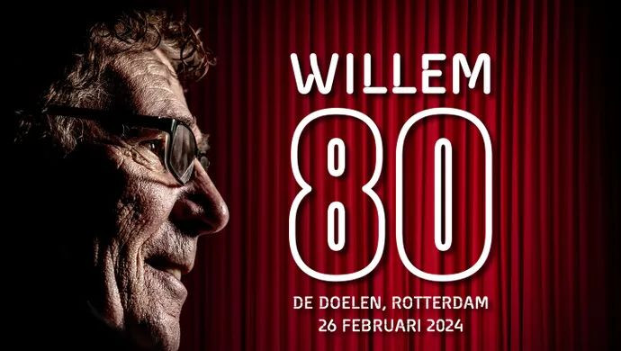 Willem van Hanegem viert 80e verjaardag in theater