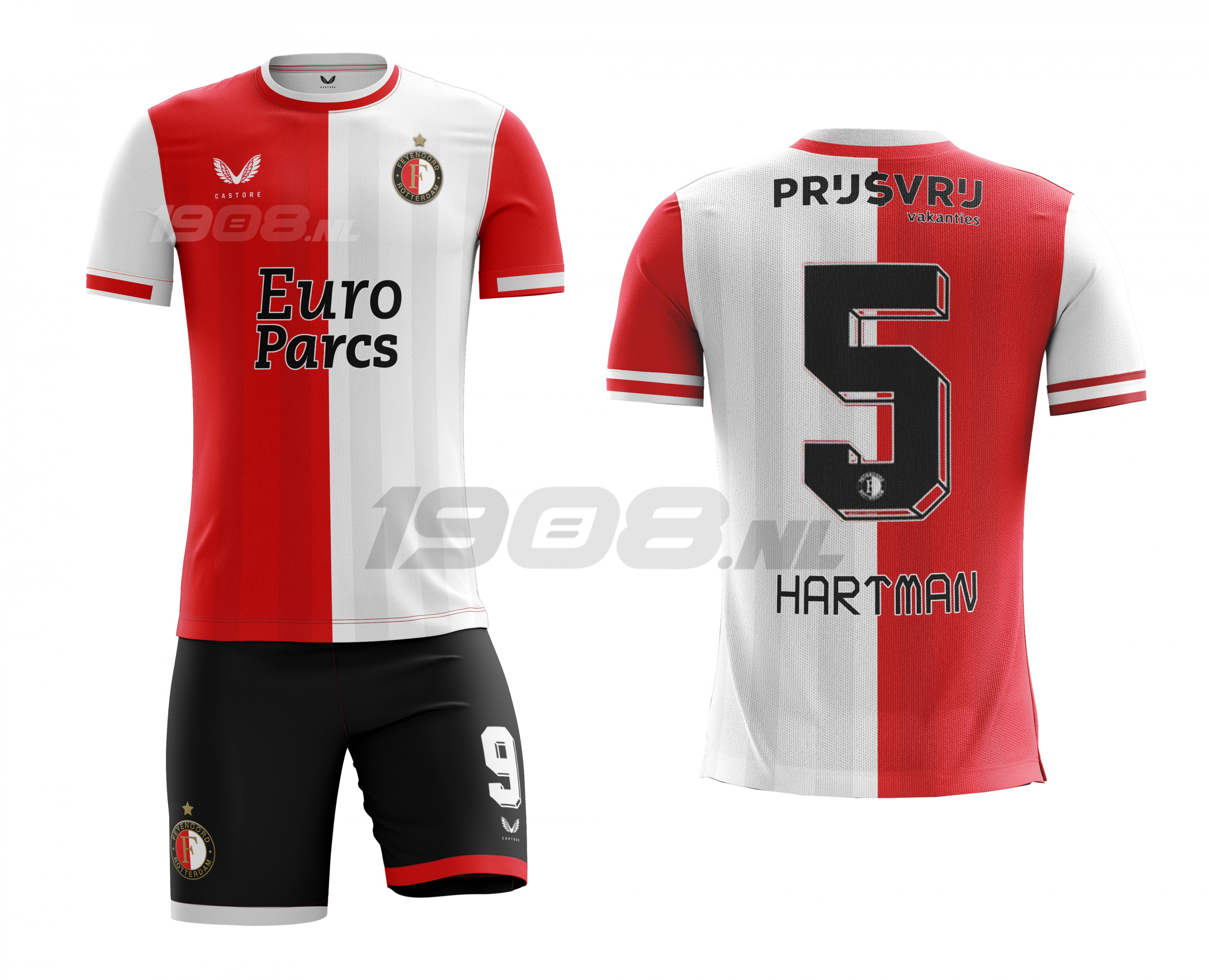 CONCEPT Feyenoord Thuisshirt Castore II 2023/2024 | Edit via Bink-Design