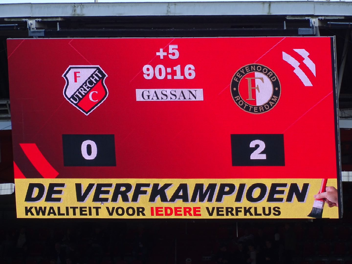 Foto's FC Utrecht - Feyenoord